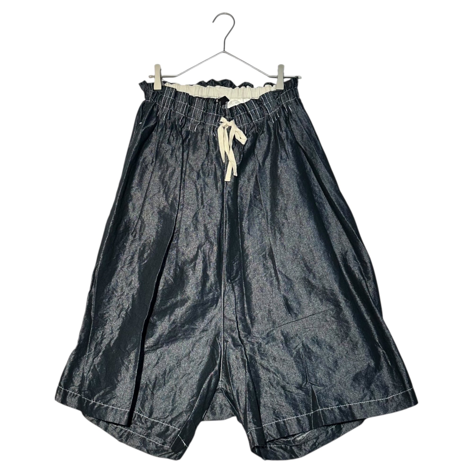 tricot COMME des GARCONS(トリココムデギャルソン) 11SS Glossy Wide Easy Harem Penguin Pants 光沢 ワイド イージー サルエル ペンギン パンツ TG-P008 FREE ネイビー AD2010