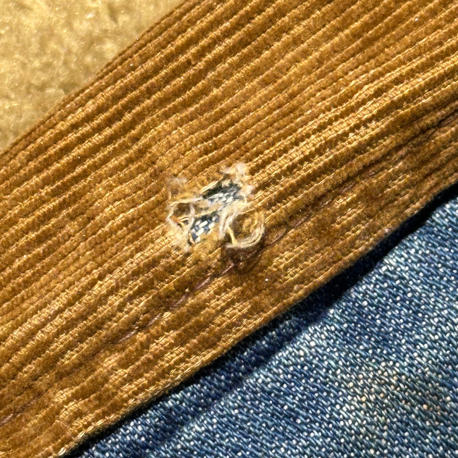 WRANGLER(ラングラー) 70's Vintage Denim Fleece Jacket ヴィンテージ デニム ボア ジャケット 36 インディゴ 70年代 72~76年 太文字黒タグ