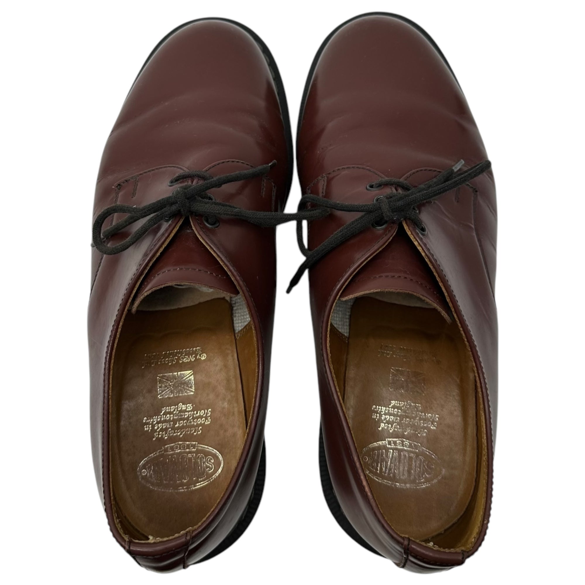 SOLOVAIR(ソロヴェアー) England made Oxblood Hi-Shine Gibson Shoe オックスフォード ハイシャイン レザー ギブソン シューズ 995 8(27cm程度) ブラウン 3 Eye 3ホール レザー 2488