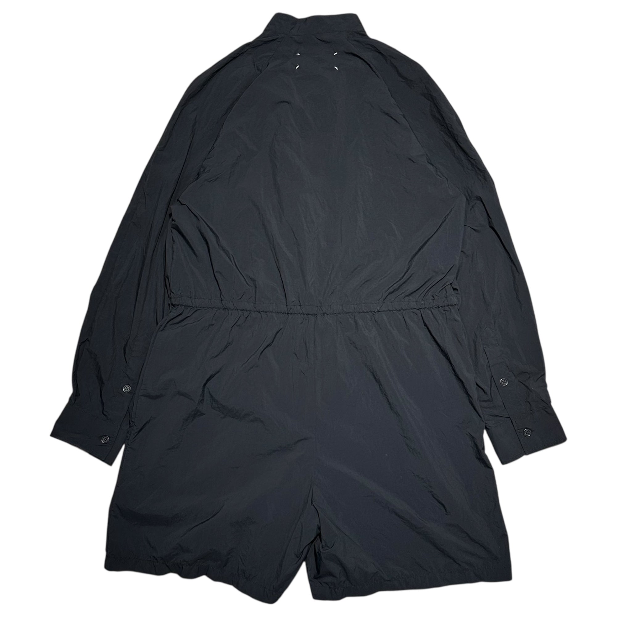 MAISON MARGIELA(メゾンマルジェラ) 20SS Skinblouson Recycled Fabric Jumpsuit スキンブルゾン リサイクル ファブリック ジャンプスーツ オールインワン S51FP0081 42(L相当) ブラック ①ライン