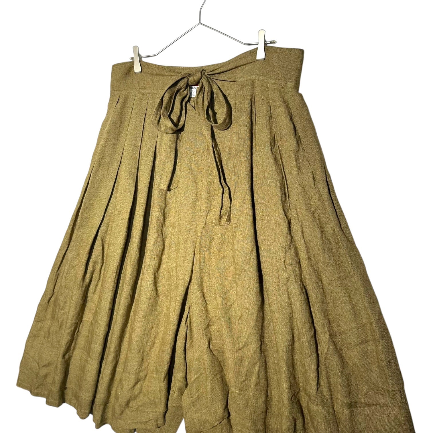 ISSEY MIYAKE(イッセイミヤケ) 70's Toriko Pen Tag Super Wide Hakama Pants 70年代 トリコ筆タグ スーパー ワイド 袴 パンツ MB22496 9 カーキ SAMPLE品 稀少