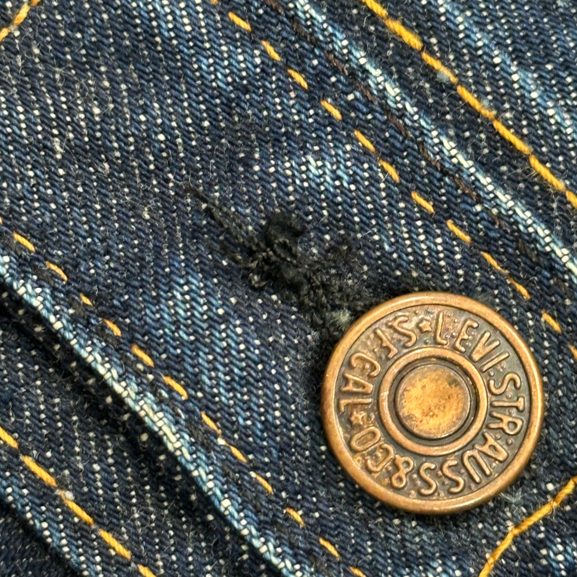 Levi's(リーバイス) 1967~1969’s 70505 Big E Denim Jacket ヴィンテージ デニム ジャケット 表記消(40~42程度) インディゴ 60's ボタン裏521 4th