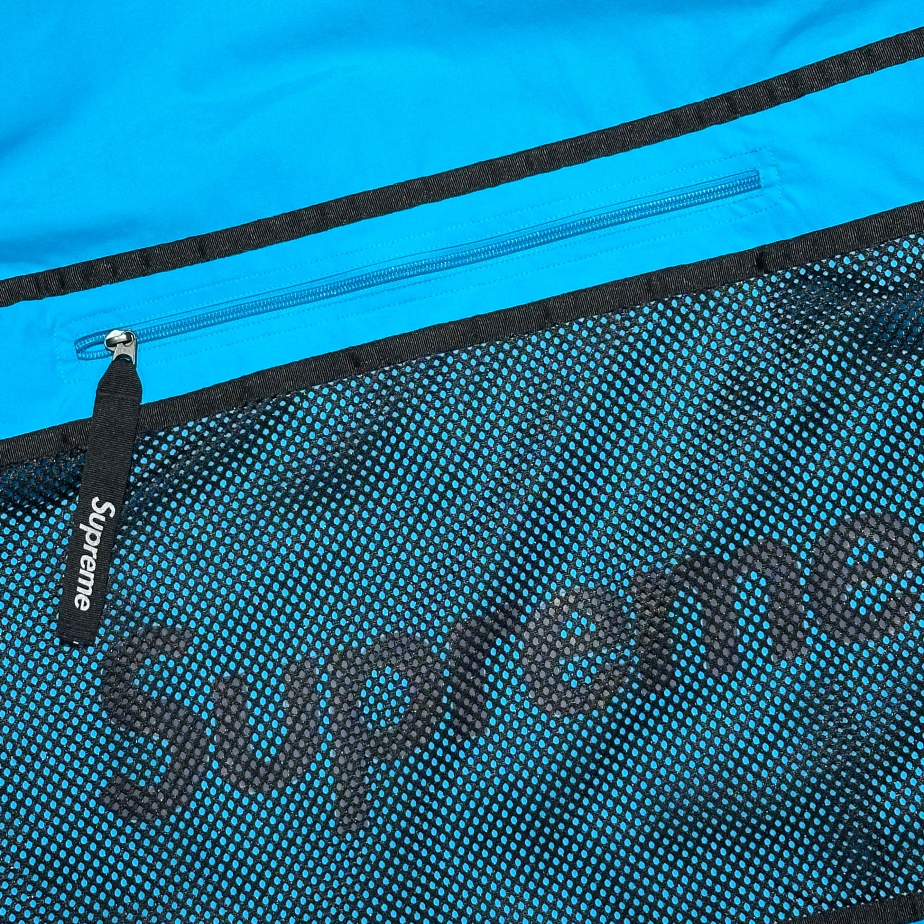 SUPREME×NIKE(シュプリーム×ナイキ) 17AWTrail Running Jacket トレイル ランニング ジャケット 921635-407 M ブルー×ブラック ナイロン トラック