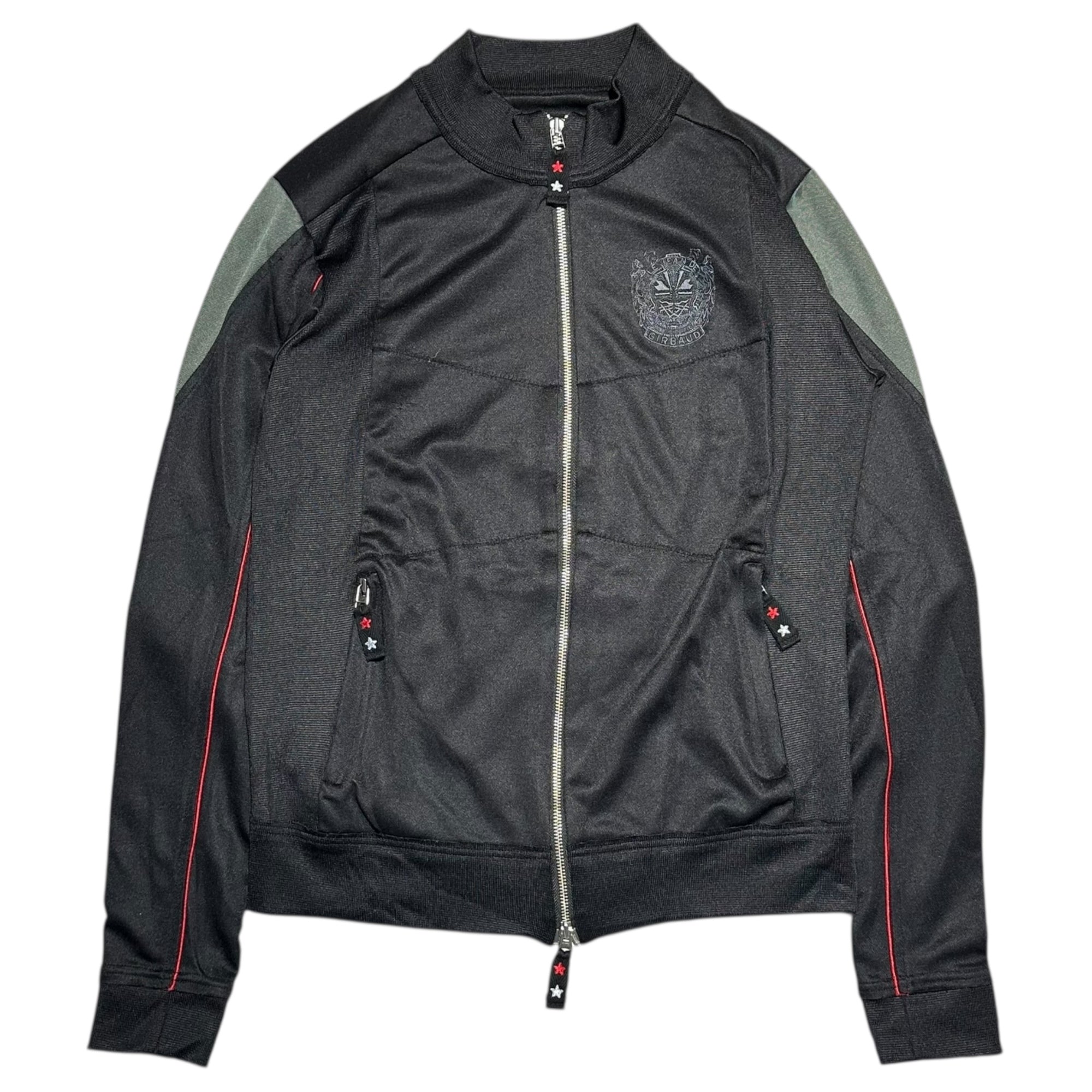 MARITHE FRANCOIS GIRBAUD(マリテフランソワジルボー) 00's Logo Emblem Truck Jacket ロゴ エンブレム トラック ジャケット M5-6811 L ブラック Y2K