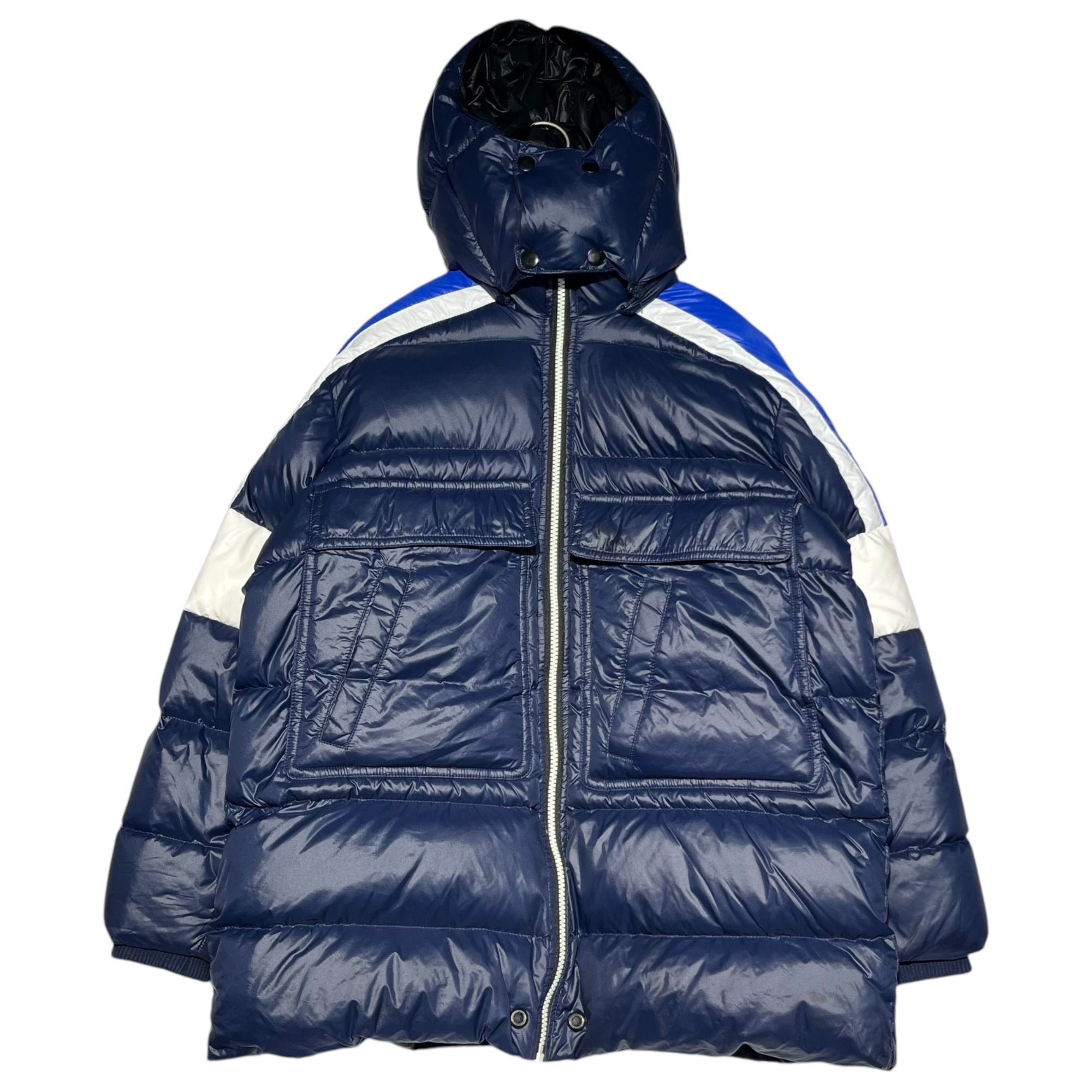 DIESEL(ディーゼル) Logo patch down jacket ロゴ ワッペン ダウン ジャケット 10(M程度) ネイビー