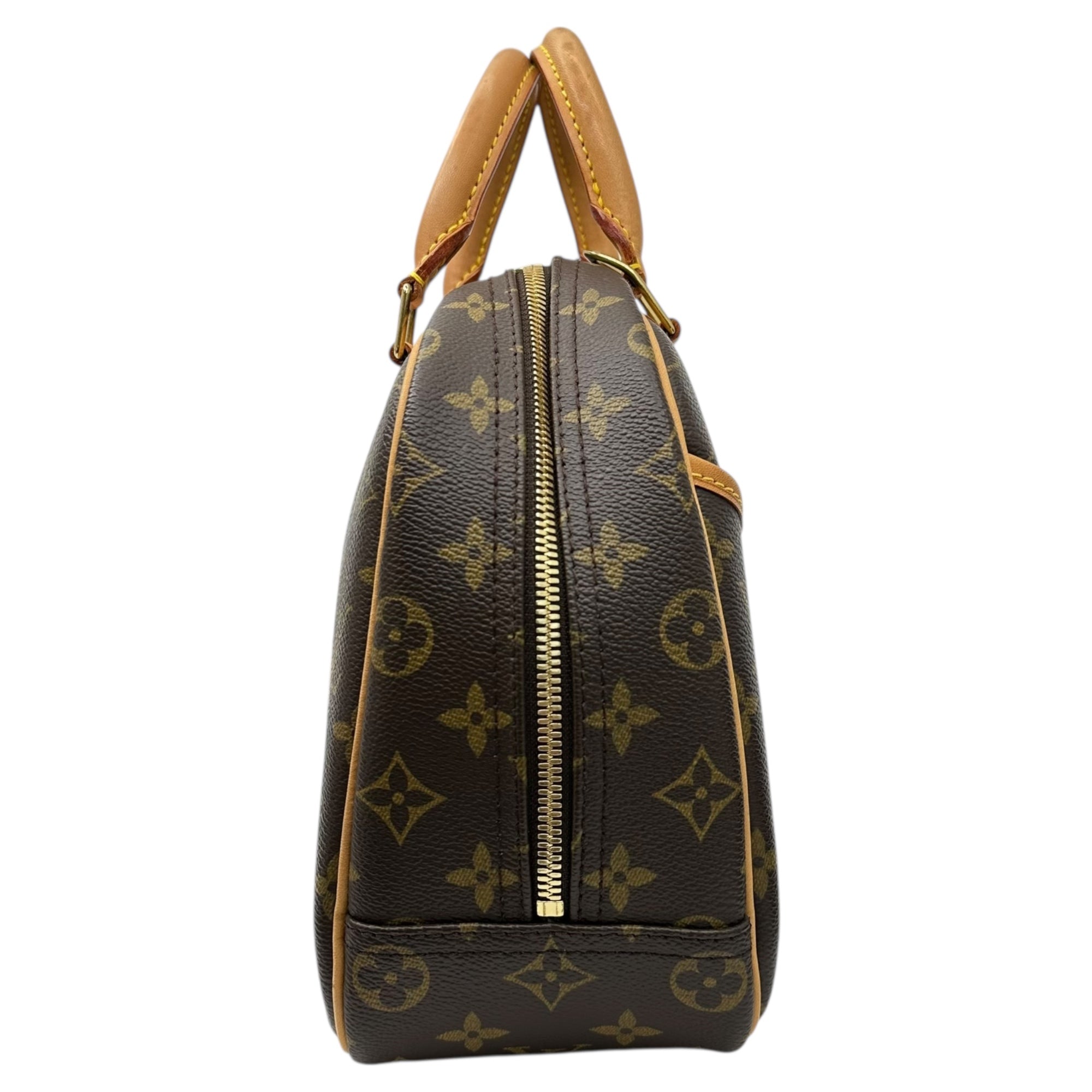 LOUIS VUITTON(ルイヴィトン) 04's Trouville トゥルーヴィル ハンド バッグ 化粧鞄 型番：M42228 製造番号1004 ブラウン 2004年製造