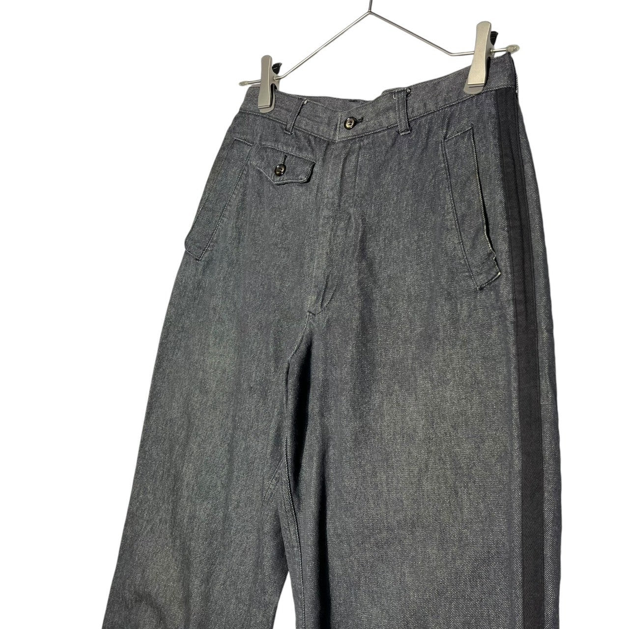 COMME des GARCONS HOMME(コムデギャルソンオム) 80's side line denim pants サイドライン デニム パンツ 川久保玲 デカオム 稀少品 HP-05021M M グレー