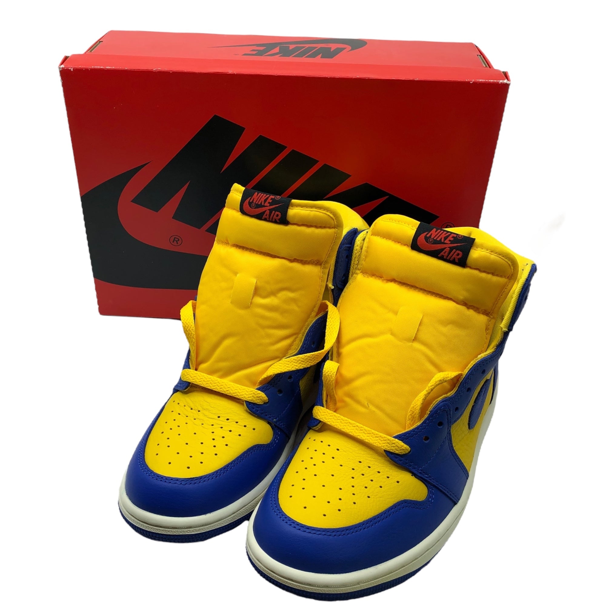 NIKE(ナイキ) WMNS AIR JORDAN 1 RETRO HIGH OG game Royal×Varsity Maize エアジョーダン1 FD2596-700 26cm ブルー×イエロー 箱付 ハイカット スニーカー