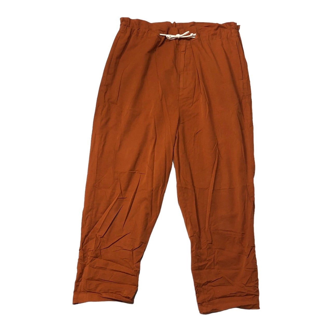 Dulcamara(ドゥルカマラ) Cotton poly product dyed wide easy pants コットンポリ 製品染め ワイド イージーパンツ SIZE 1(S) オレンジ