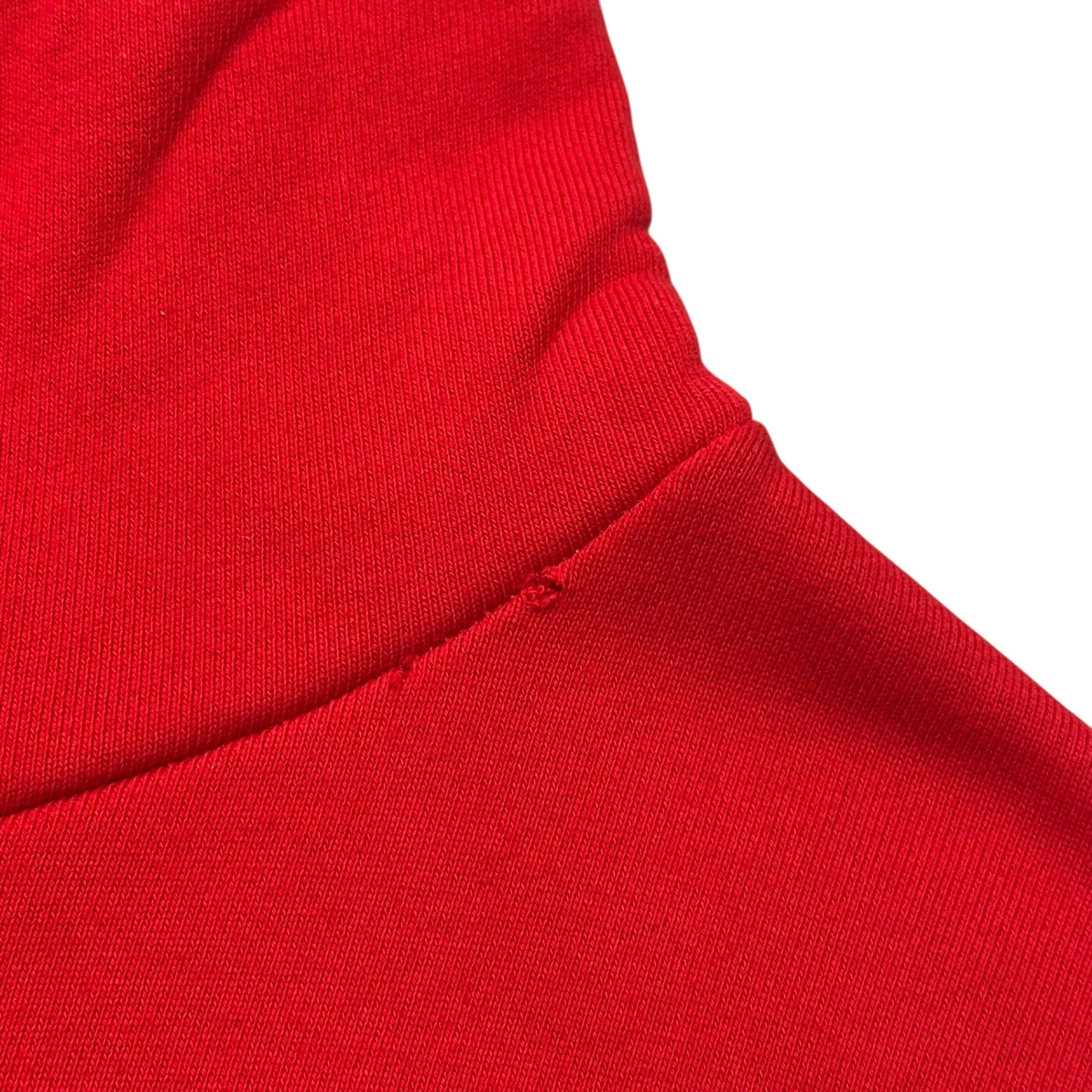 CELINE(セリーヌ) 2021SS By Hedi Slimane LOOSE HOODIE IN COTTON FLEECE エディ期 ルーズ フーディー  コットン フリース 2Y321052H XS レッド プルオーバー パーカー ロゴ