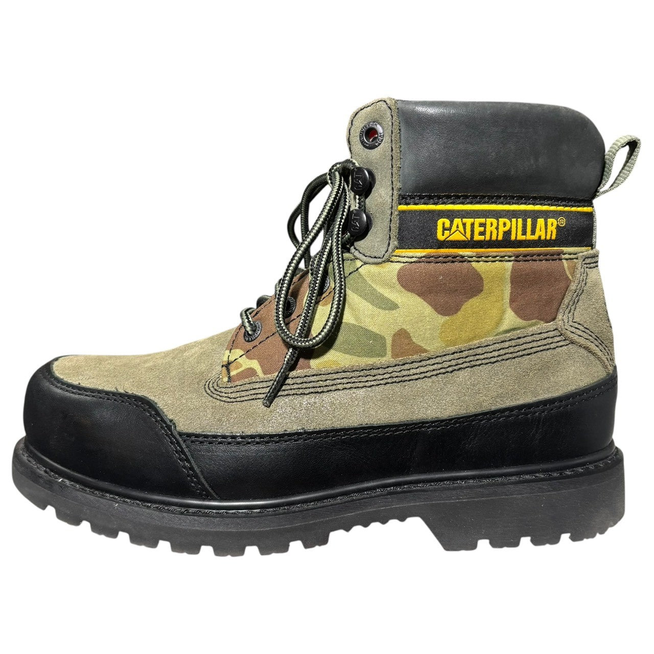 CAT×NIGEL CABOURN(キャタピラー×ナイジェルケーボン) UTAH BOOTS ワーク ブーツ US 8.5(26.5cm) ブラック×カーキ コラボ