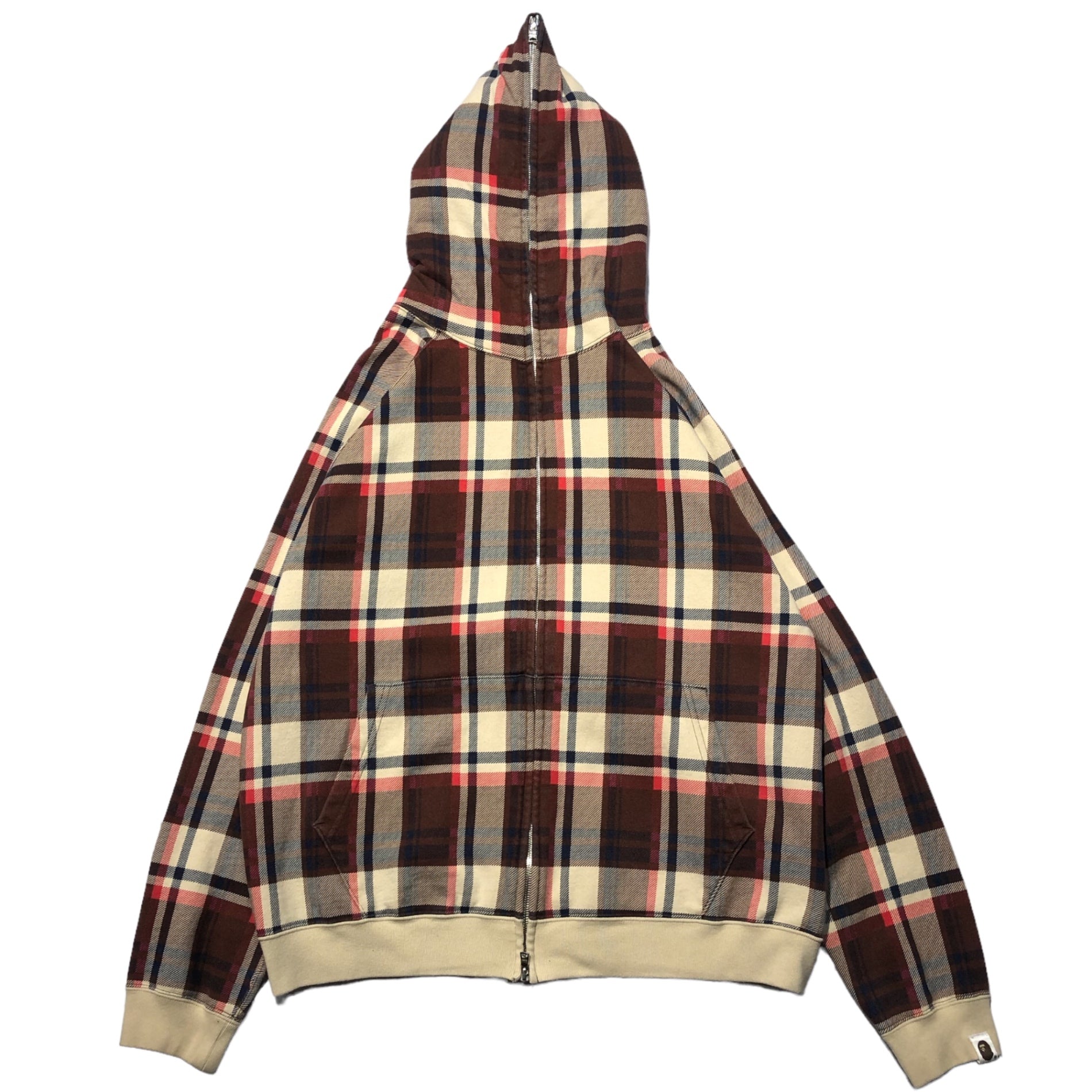 A BATHING APE(アベイシングエイプ) 00's CHECK ZIP UP PARKA チェック 