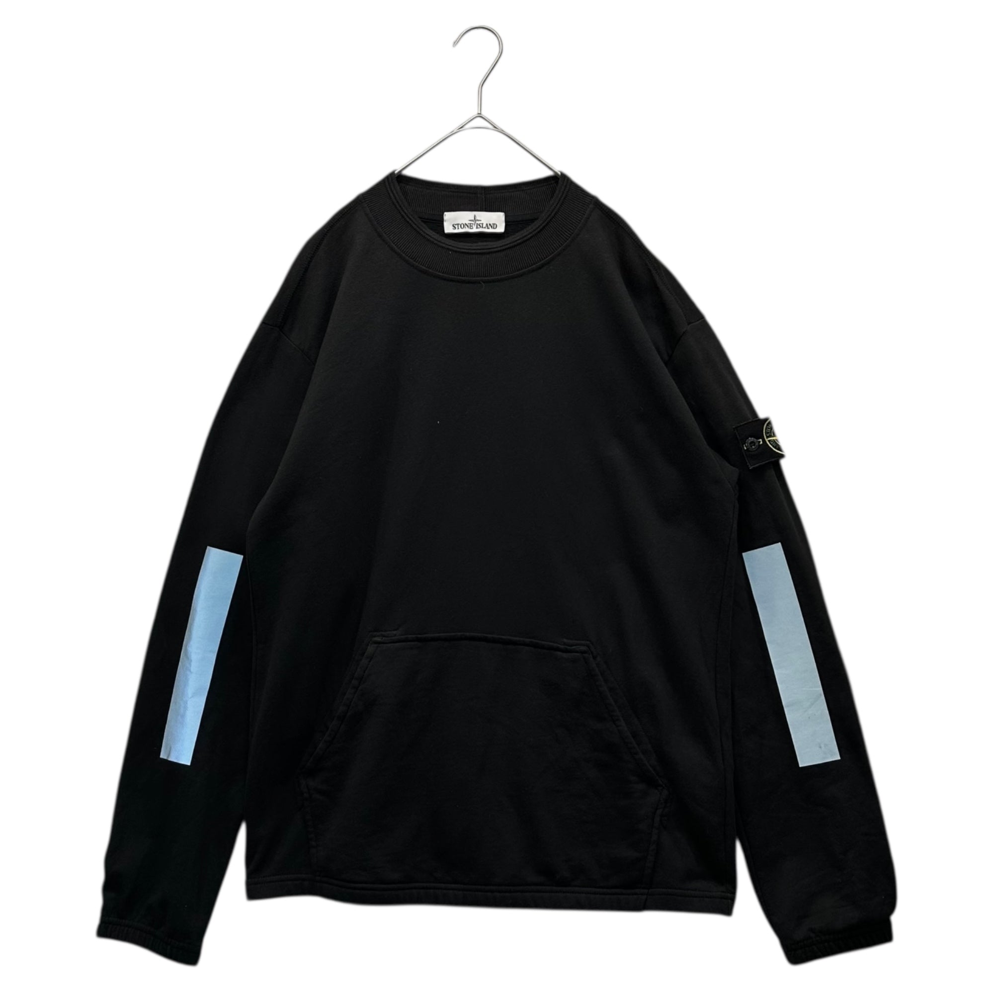 STONE ISLAND(ストーンアイランド) 18AW REFLECTIVE CREW SWEATSHIRT リフレクティブ クルーネック スウェット 691560643 M ブラック