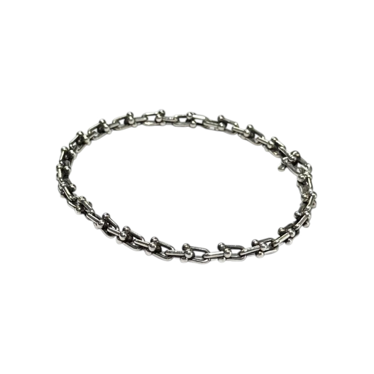 TIFFANY & CO.(ティファニー) Hardware Micro Link Bracelet ハードウェア マイクロ リンク ブレスレット 購入証明書、箱付 Micro シルバー