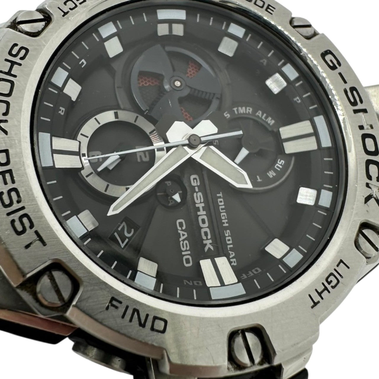 CASIO(カシオ) G-SHOCK G-STEEL Bluetooth 腕時計 GST-B100-1AJF シルバー