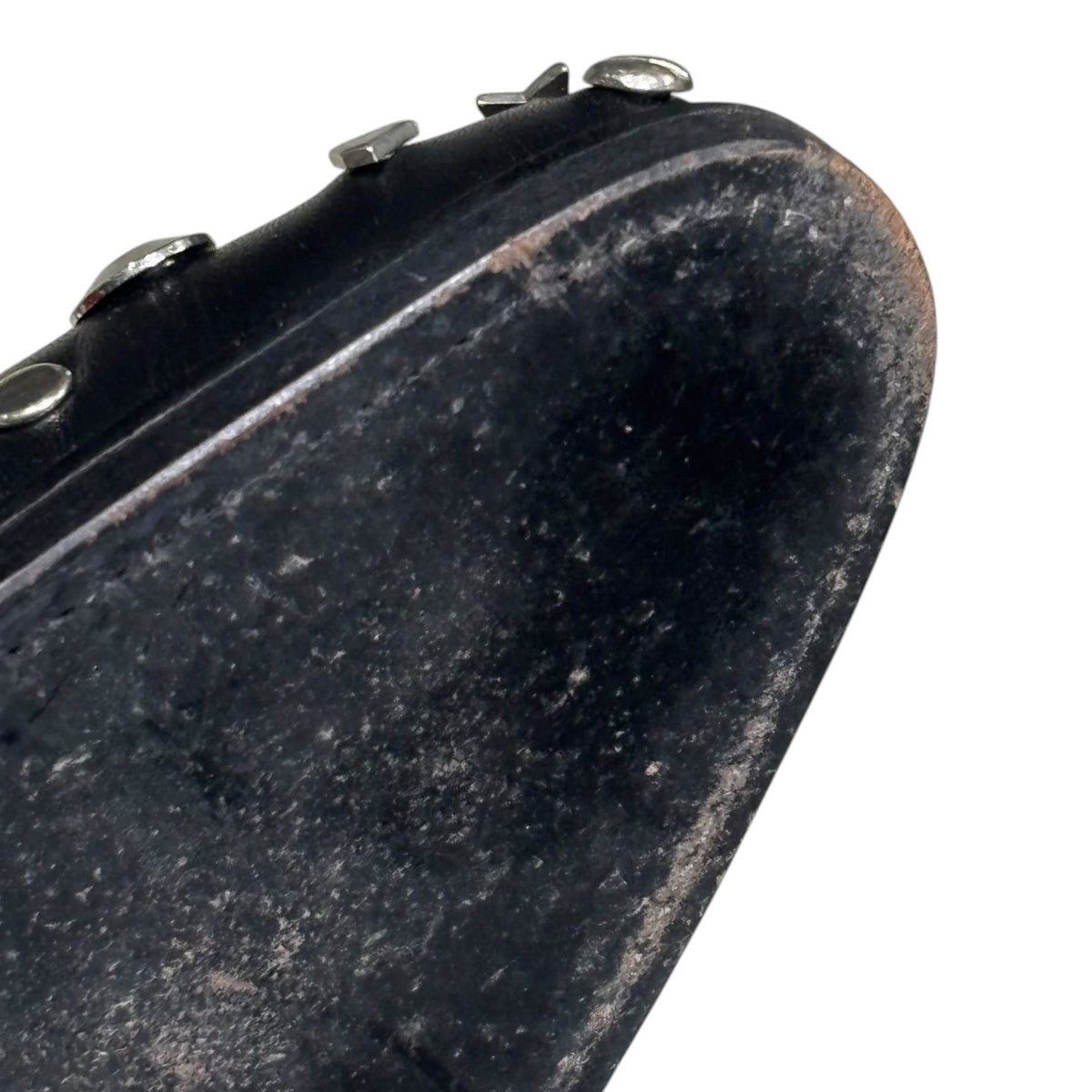 COMME des GARCONS(コムデギャルソン) Mixed-Stud Leather Shoes ミックス スタッズ レザー シューズ 22cm ブラック×シルバー アーカイブ
