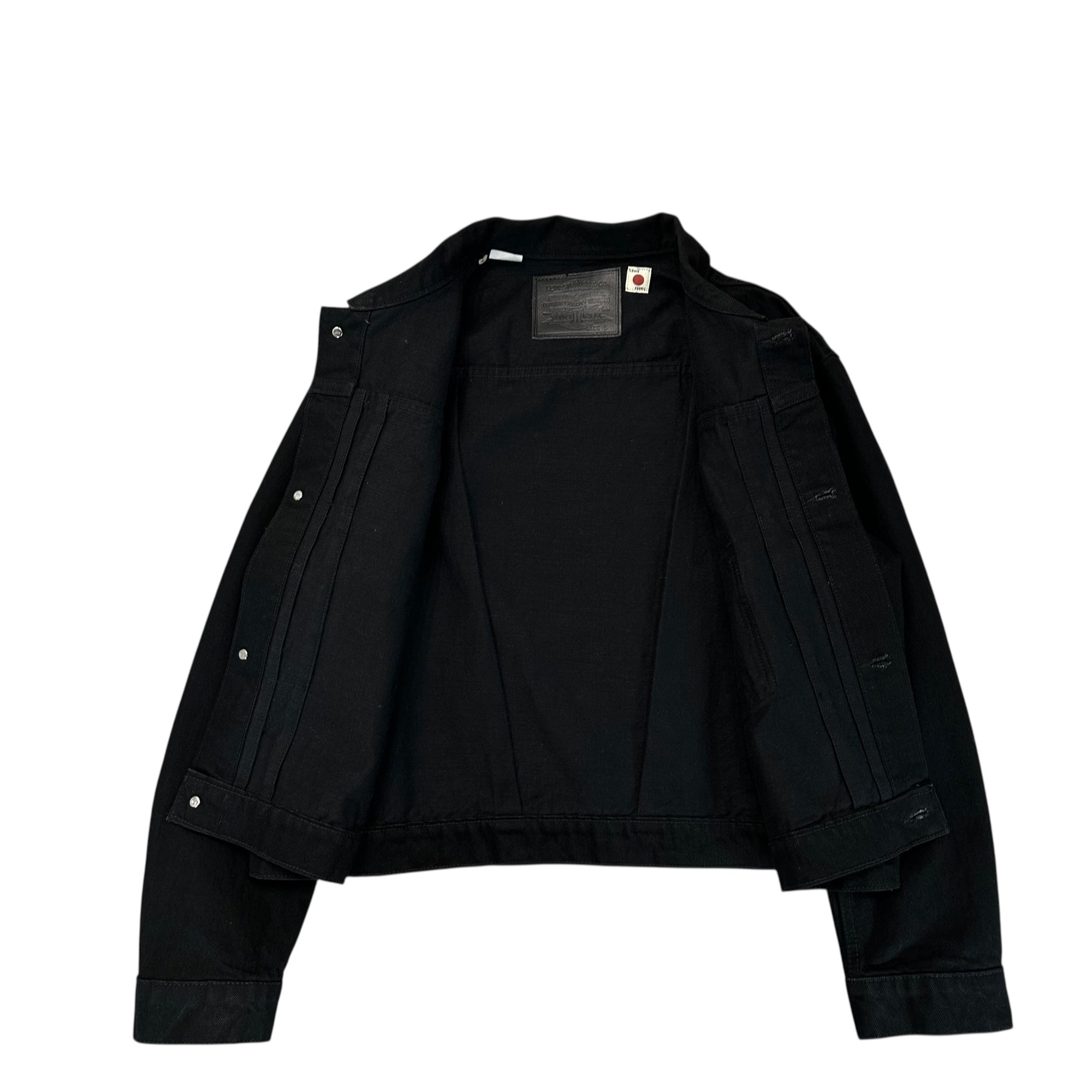 Levi's(リーバイス) BlueTab TYPE I Black Denim Trucker Jacket 1st ブラック デニム トラッカー ジャケット A91370000 S ブラック