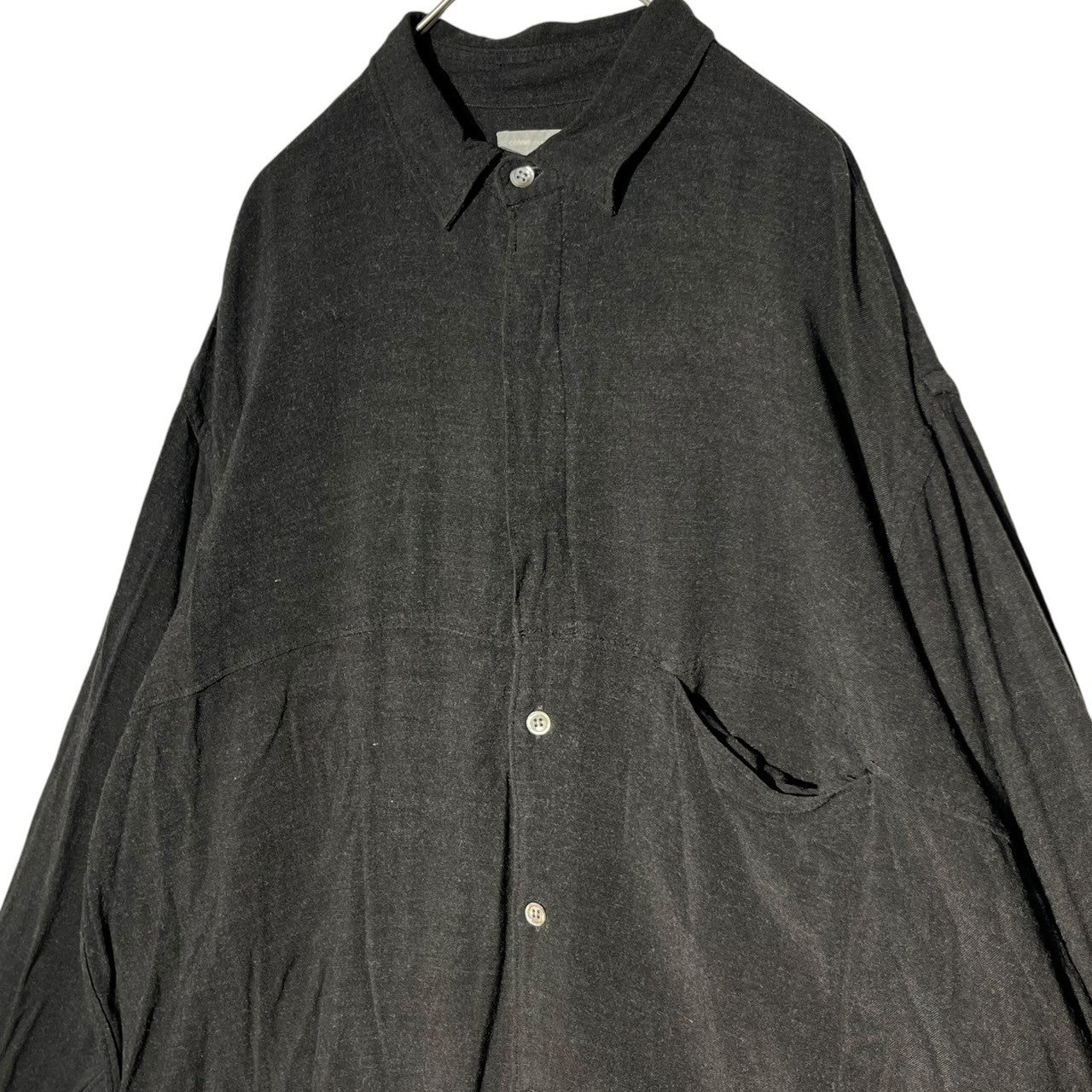 COMME des GARCONS HOMME(コムデギャルソンオム) 80's vintage oversized rayon shirt ヴィンテージ オーバーサイズ レーヨン シャツ 川久保玲 本人期 HB-080170 FREE ブラック