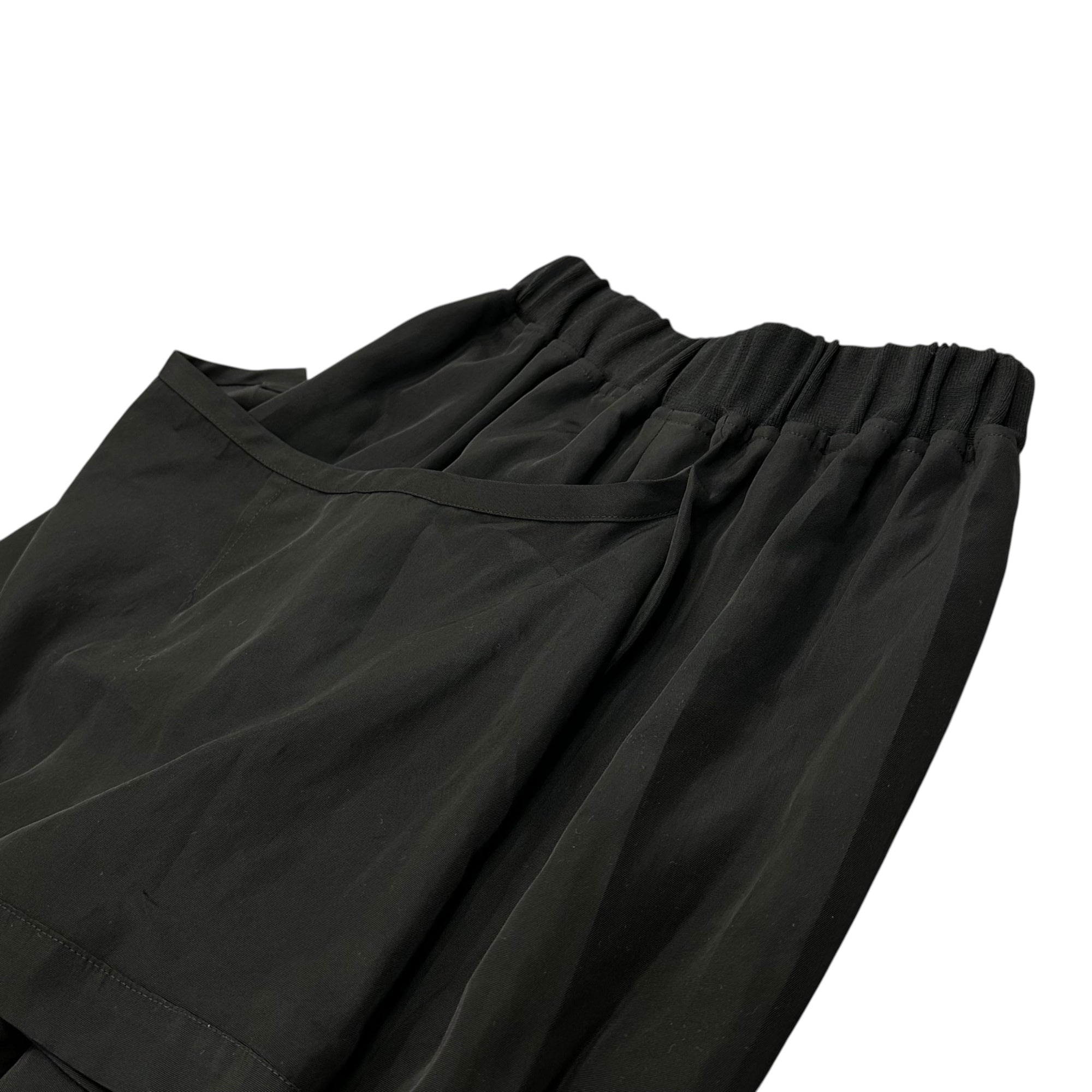 COMME des GARCONS(コムデギャルソン) 90SS 本人期 サイド ポケット ギミック 裾リブ ショーツ personal stage Side pocket gimmick ribbed hem shorts GP-11043S S ブラック