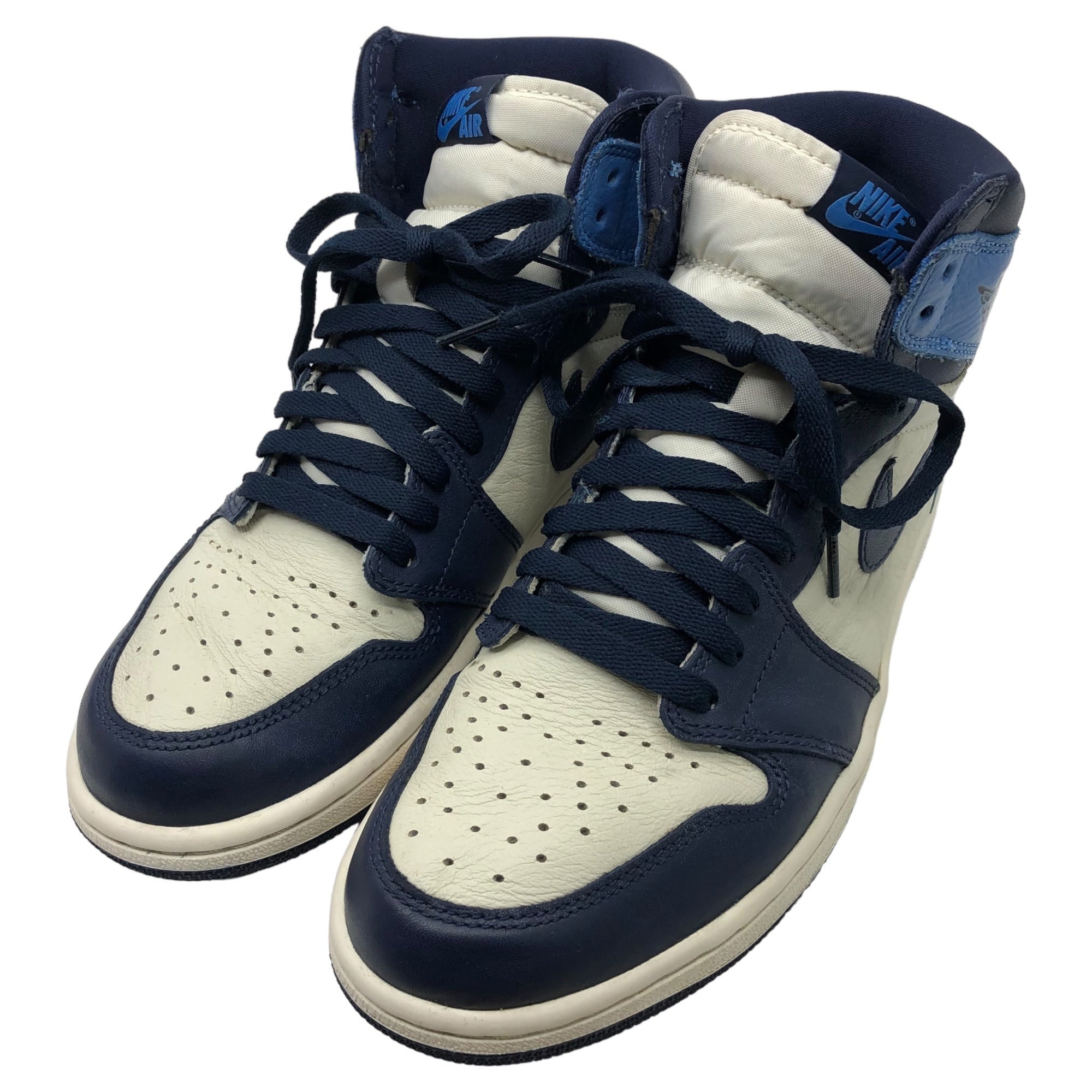 NIKE(ナイキ) Air Jordan 1 Retro High OG Obsidian/University Blue エアジョーダンワン レトロ ハイ 555088-140 27.5cm オブシディアン/ユニバーシティ ブルー 箱付