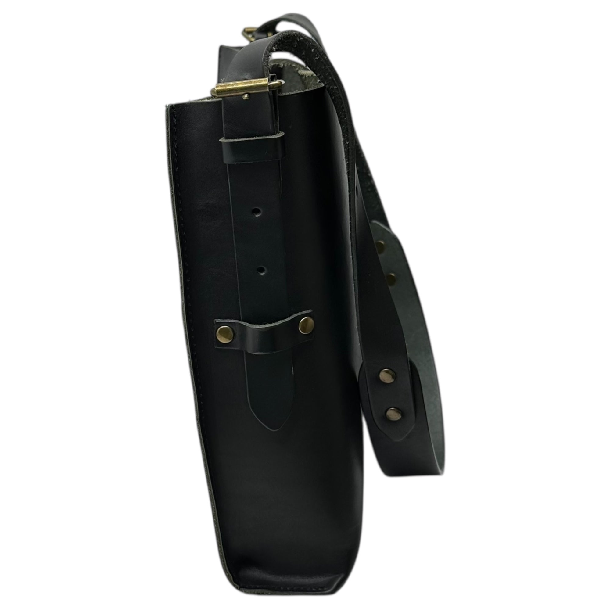 TIDEWAY(タイドウェイ) Big type leather shoulder bag ビッグタイプ レザー ショルダー バッグ ブラック