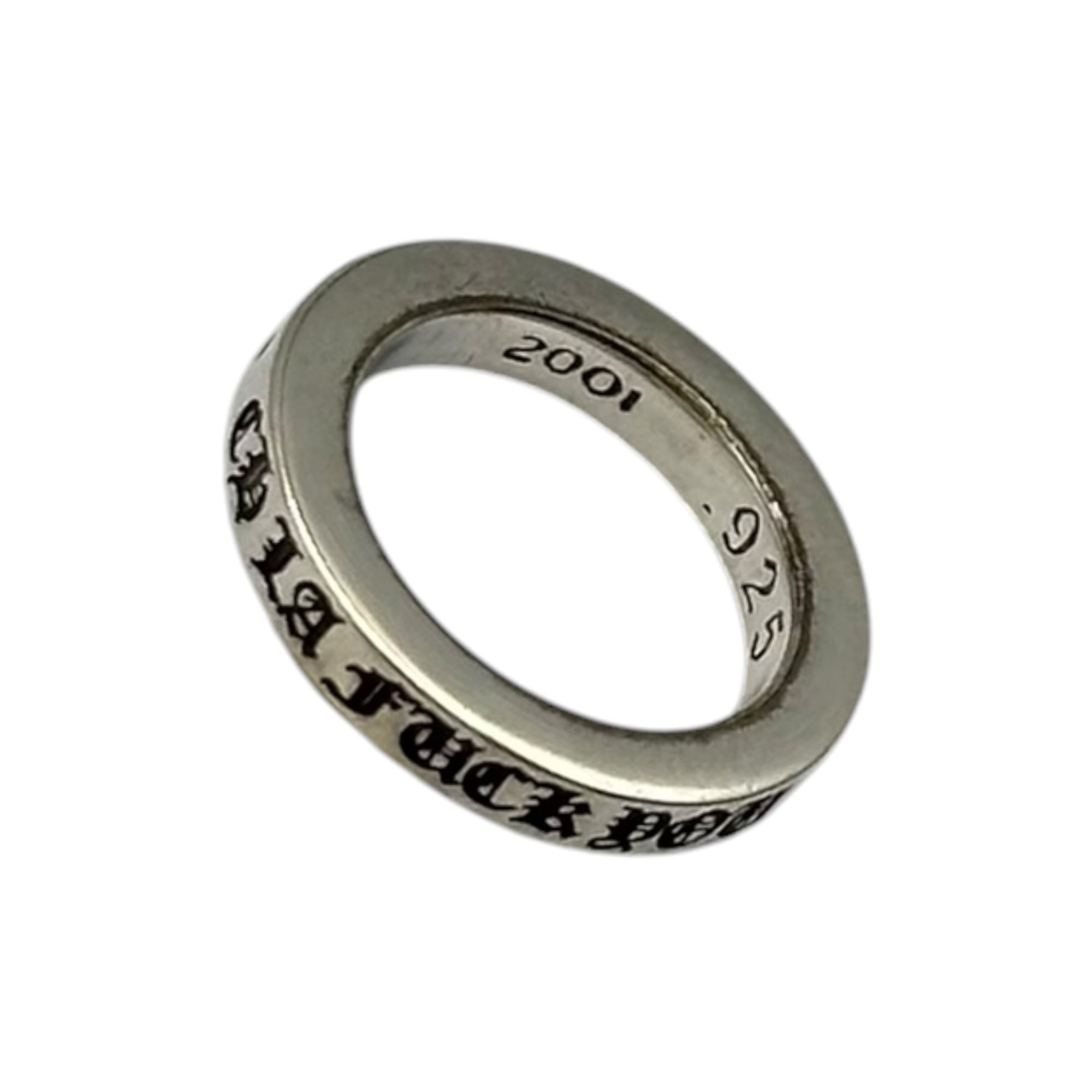 CHROME HEARTS(クロムハーツ) 3mm SPACER FUCKYOU LA ロサンゼルス限定 スペーサー リング 7号 シルバー 指輪