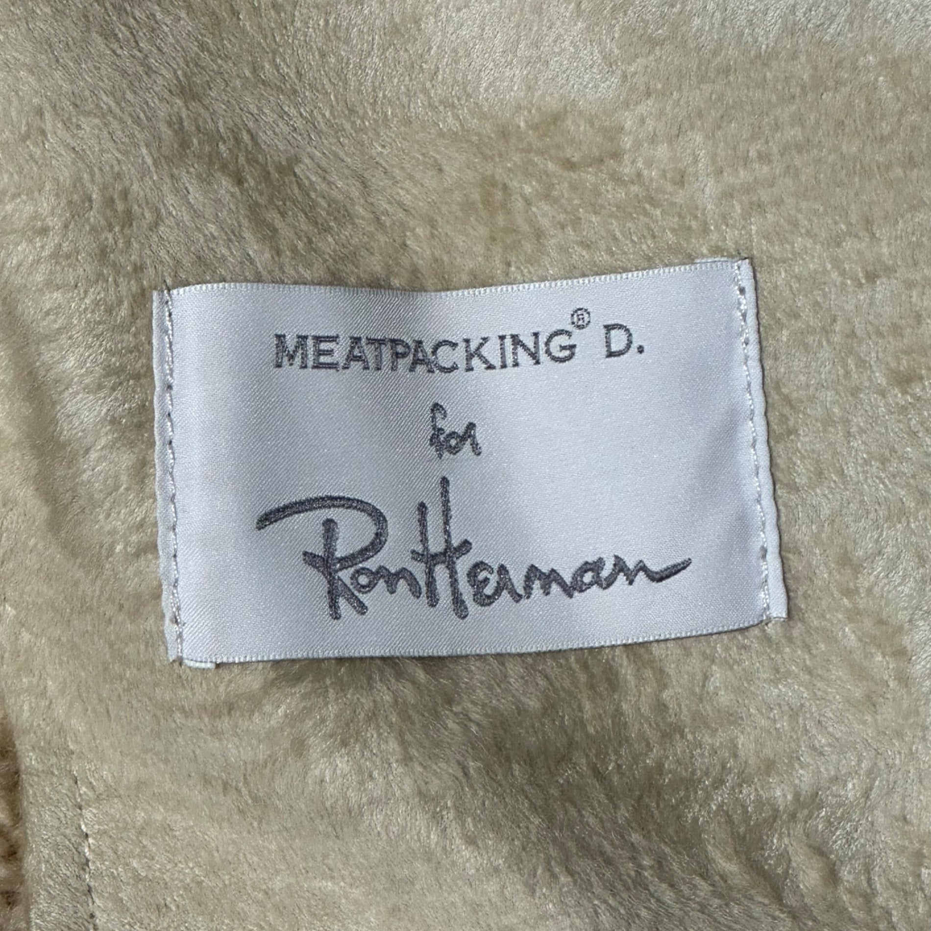 MEATPACKING D for Ron Herman (ミートパッキング・ディ フォー ロンハーマン) Mouton Boa Lunch Coat ムートン ボア ランチコート M グレージュ