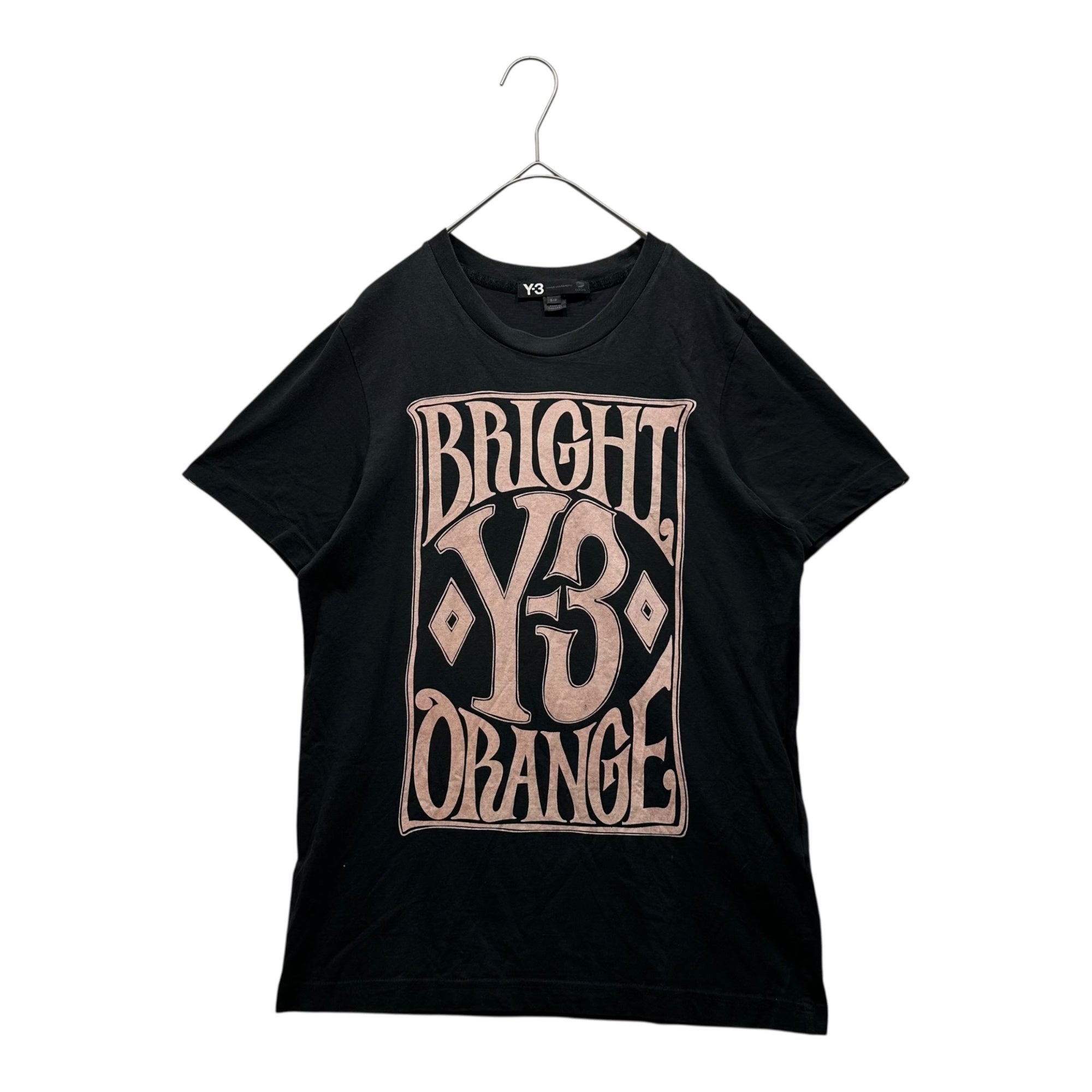 Y-3(ワイスリー) BRIGHT Y-3 ORIGINAL PRINT T-SHIRT ブライト ワイスリー オリジナル プリント Tシャツ V11770 S ブラック×ピンク