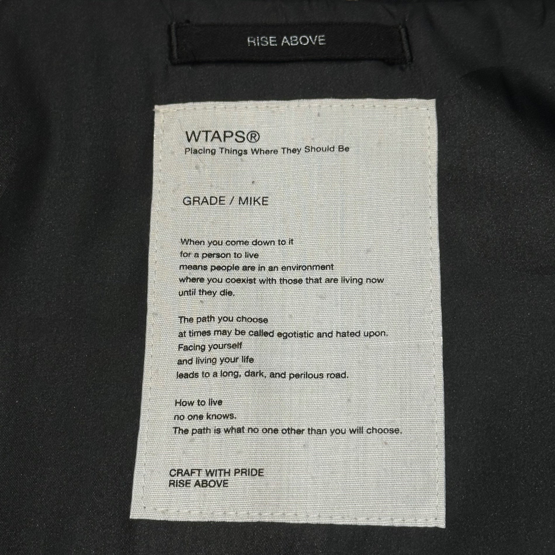 WTAPS(ダブルタップス) 09AW SHERPA JACKET FIELD NYLON TAFFETA 3LAYER シェルパ ジャケット フィールド ナイロンタフタ 092SPDT-JKM01 M ブラック 00's DAZED AND CONFUSED マウンテンパーカー
