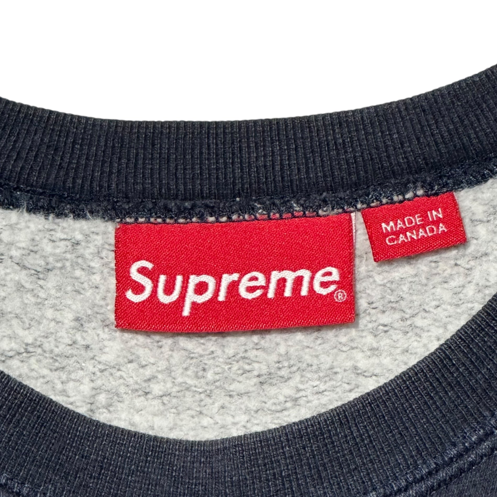 SUPREME(シュプリーム) 13AW Heather Crewneck ロゴ 刺繍 クルーネック スウェット M ネイビー 13FW