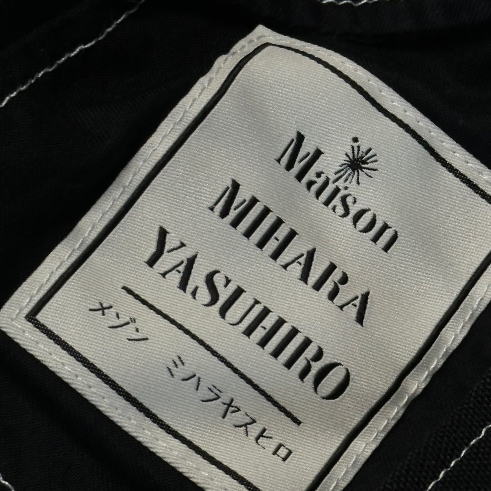 Maison MIHARA YASUHIRO(メゾンミハラヤスヒロ) 24SS BIG ZIP BLOUSON ビッグジップ ブルゾン A12BL062 44 ブラック ジャケット