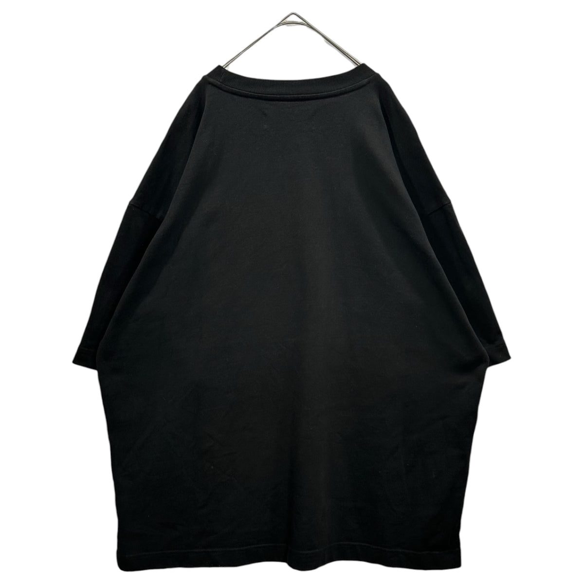 Maison MIHARA YASUHIRO(メゾンミハラヤスヒロ) in・stru(men-tal).  Heavy Weight Jersey Half-sleeve T-shirt ヘヴィ ウェイト ジャージィ ハーフスリーブ Tシャツ I12TS512 50 ブラック