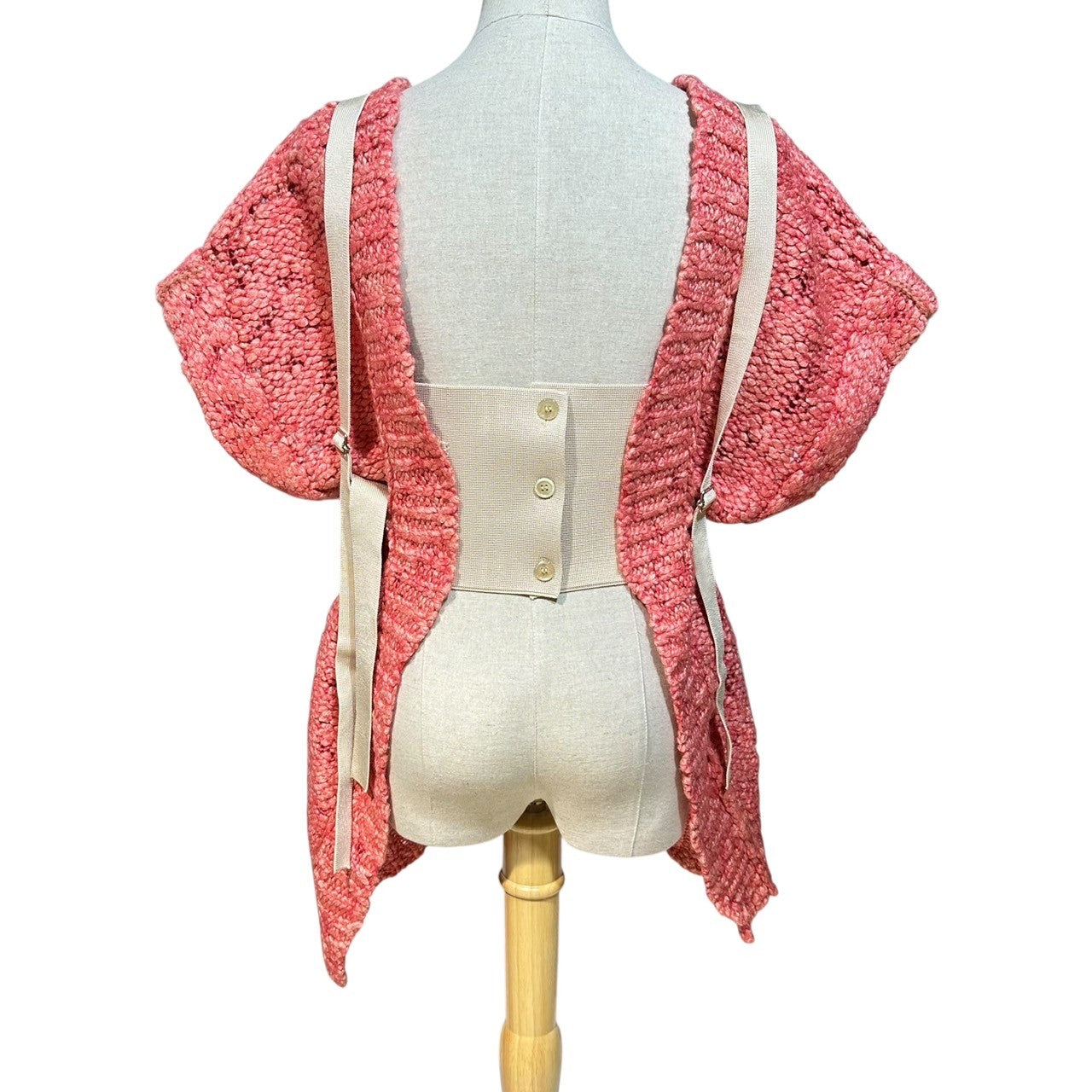 IRENE(アイレネ) Fipoas Knit Vest フィポアス ニット ベスト 24A81008 36 サーモンピンク 参考定価¥47,300