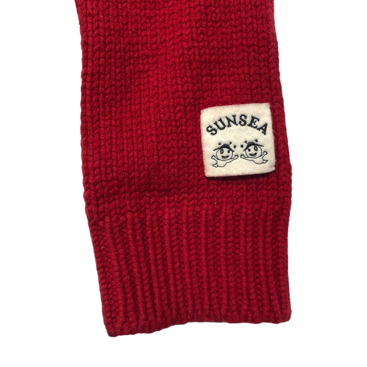 SUNSEA(サンシー) 17AW reversible knit cardigan リバーシブル ニット カーディガン - レッド
