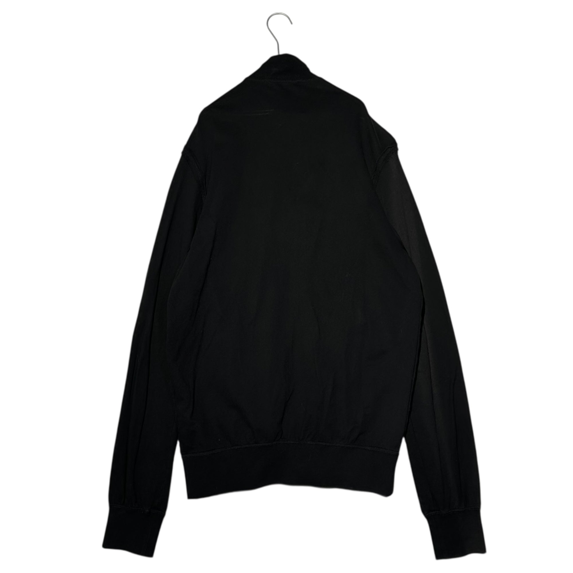 DOLCE&GABBANA(ドルチェ&ガッバーナドルガバ) One-point logo zip-up track jacket ワンポイントロゴ ジップアップ トラック ジャケット G9V36G/G7HN5 50(L) ブラック