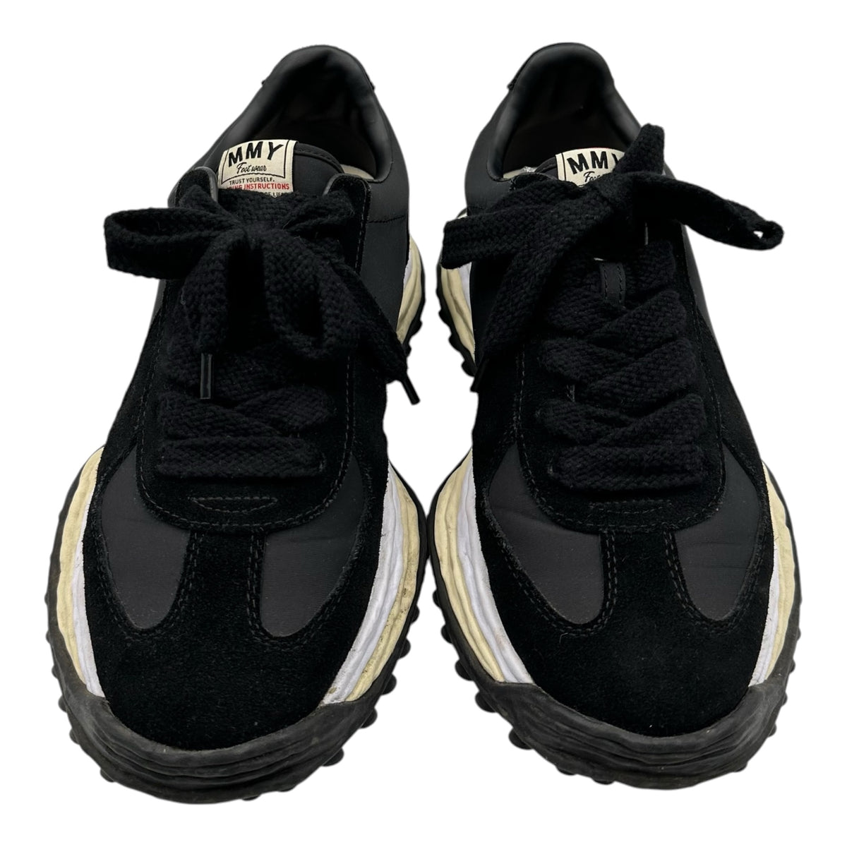 Maison MIHARA YASUHIRO(メゾンミハラヤスヒロ) "LARRY" OG Sole Mix Material Low-top Sneaker ローカット スニーカー A14FW703 45 ブラック