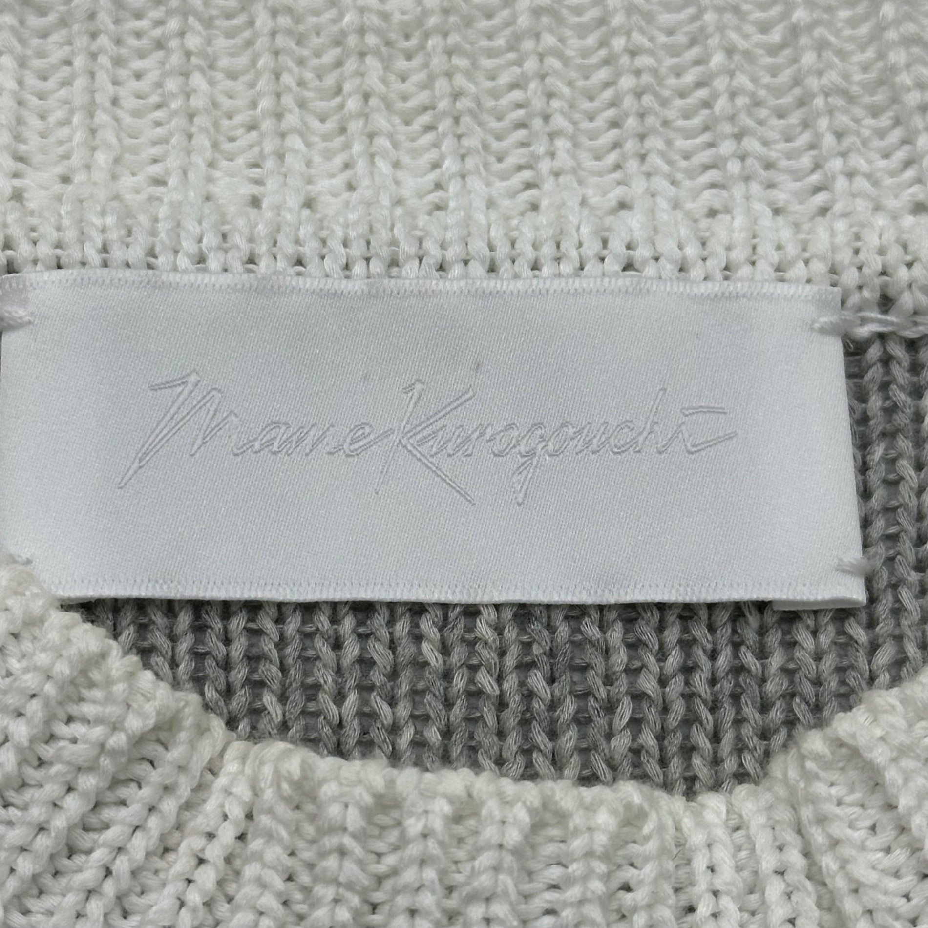 mame kurogouchi(マメクロゴウチ) 18SS Ethnic Pattern Sleeveless Fringe Knit エスニック柄 ノースリーブ フリンジ ニット MM18SS-KN053 1 グレー×レッド ベスト