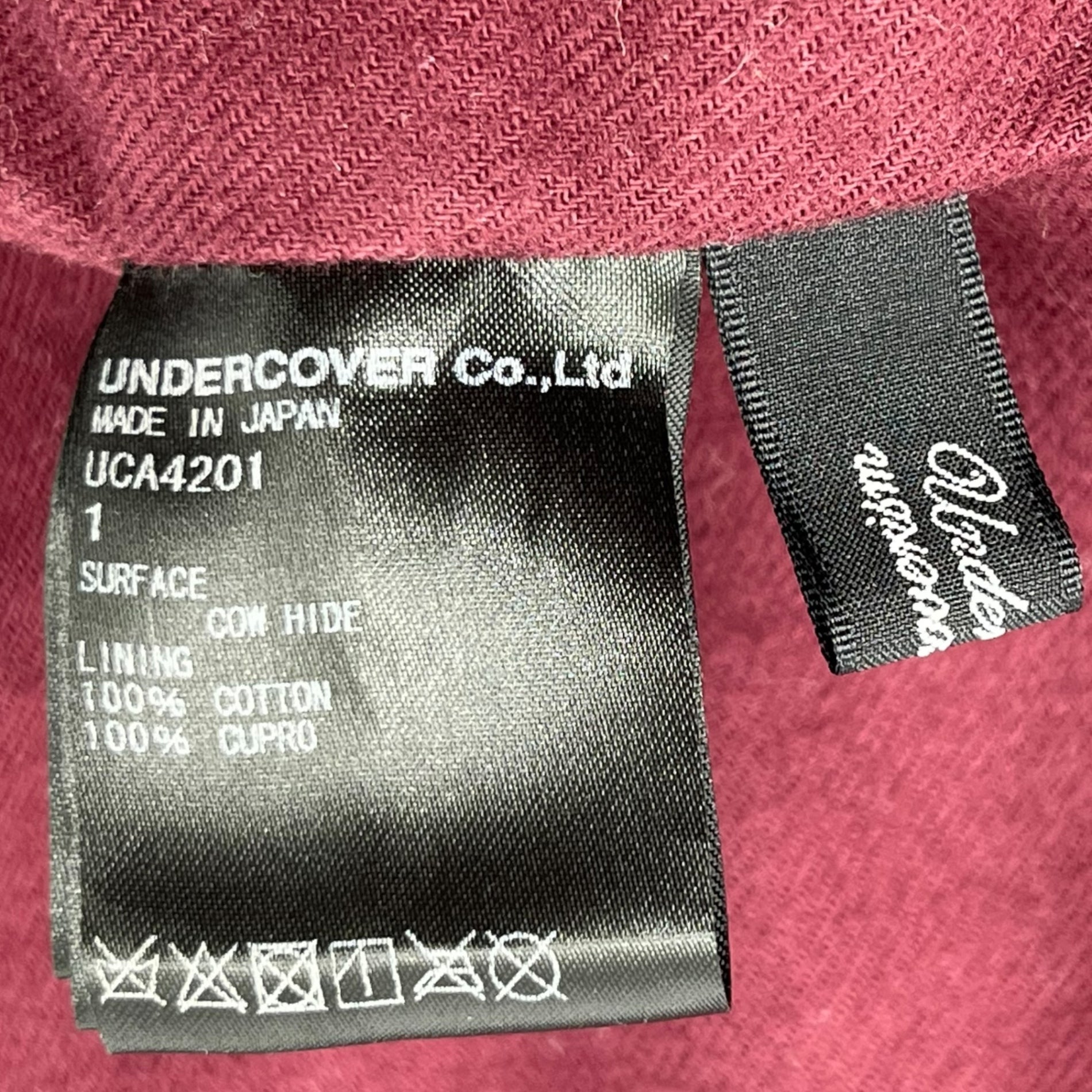 UNDERCOVER(アンダーカバー) Standard Basic double riders jacket leather cowhide 定番 ベーシック ダブル ライダース ジャケット レザー 牛革 UCA4201 1(S) ブラック 定番人気商品