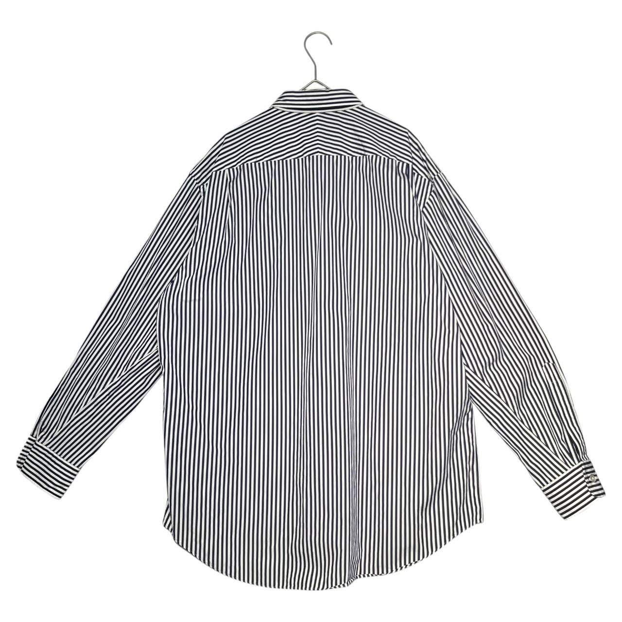 A.PRESSE(アプレッセ) 21AW Stripe Regular Collar Shirt ストライプ レギュラーカラー シャツ 21AAP-02-03H 1(S程度) ホワイト×ブルー