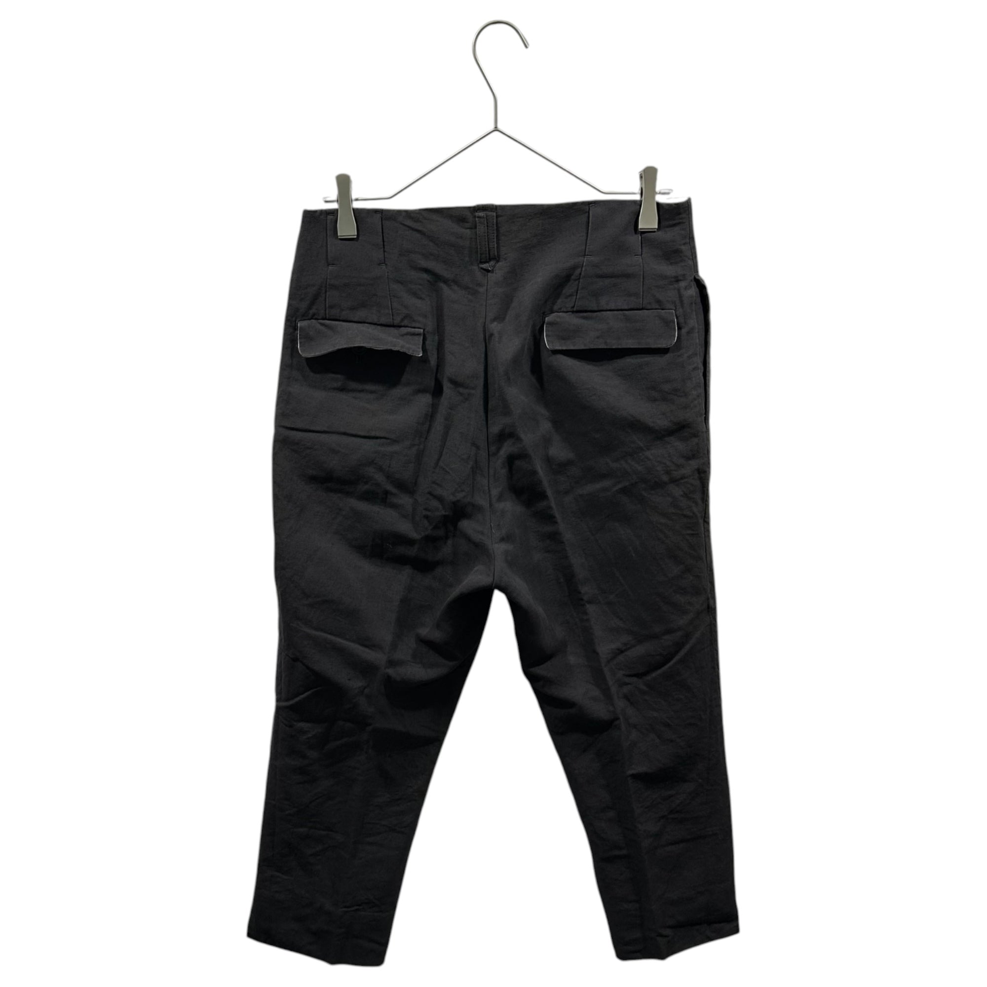 The Viridi-anne(ザヴィリディアン) Co/Li 2-Pleat Cropped Trousers コットン リネン 2タック クロップド スラックス VI-2188-04 1 グレー