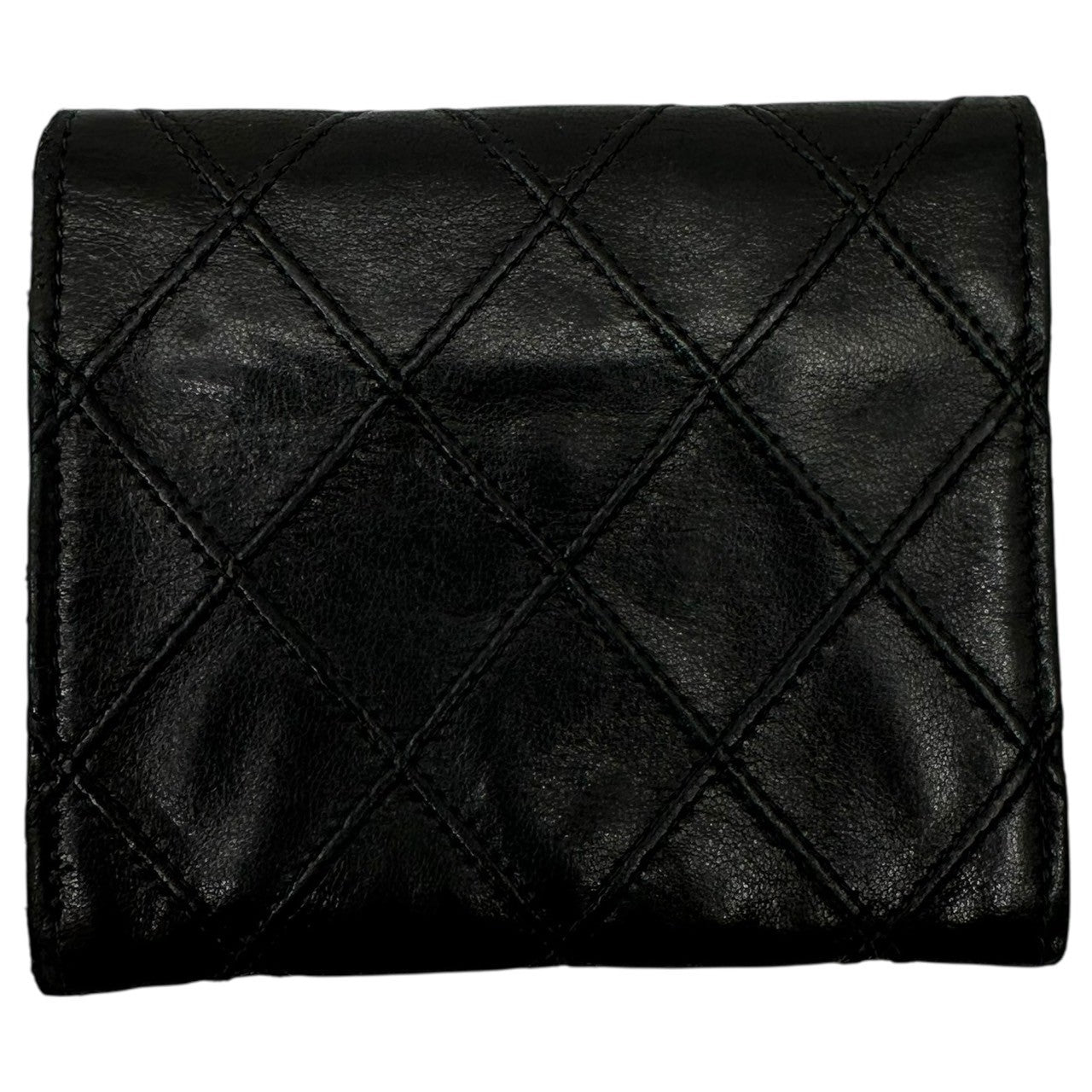 CHANEL(シャネル) 90's Coco Mark Matelassé Lambskin Coin Case ココマーク マトラッセ ラムスキン コインケース ブラック 90年代 2****** 7桁 ヴィンテージ 財布 小銭入れ
