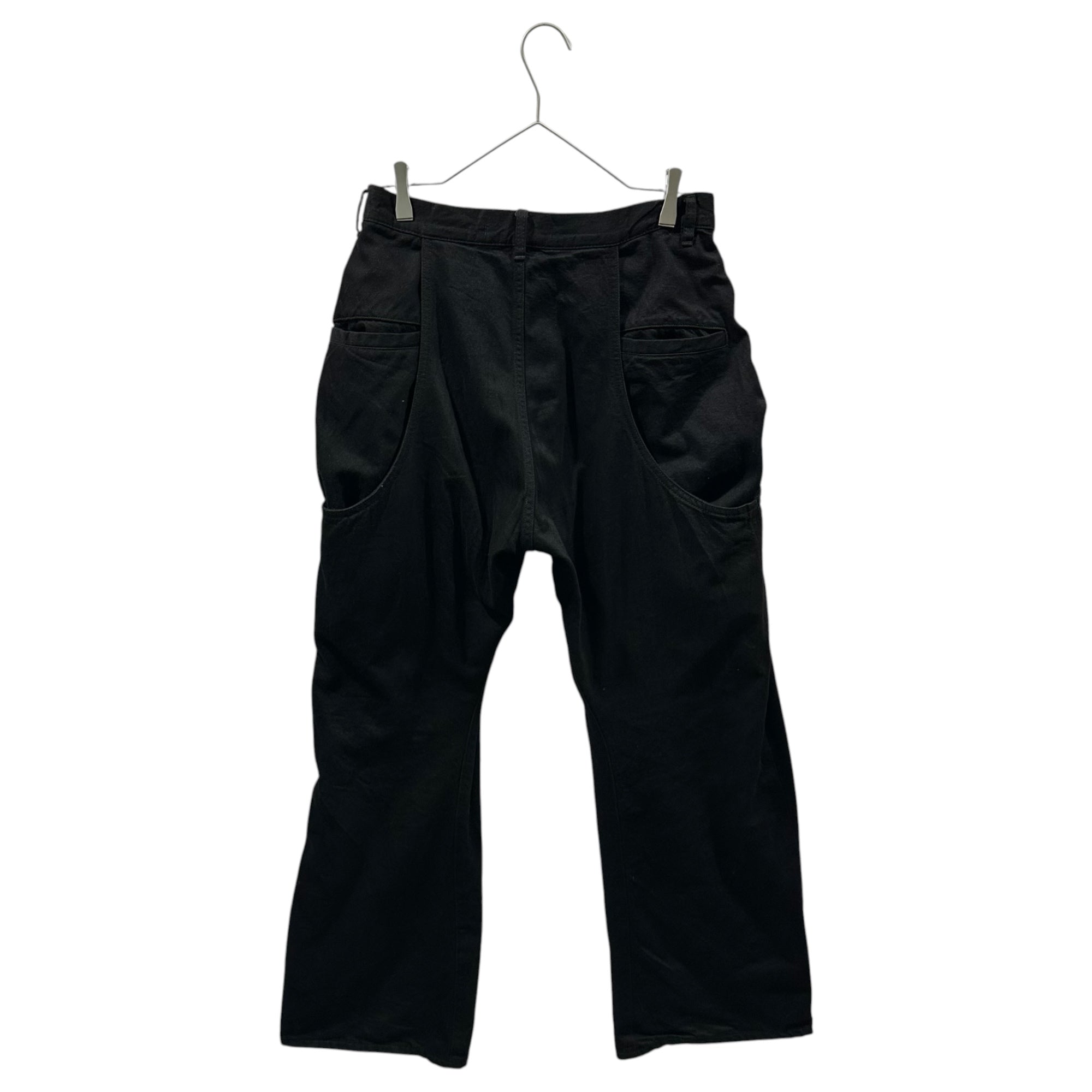 NVRFRGT(ネヴァーフォーゲット) STUDIOUS 別注 CURVED LEG UTILITY TROUSERS カーブド レッグ ユーティリティ パンツ EXST252P02 1 ブラック ステュディオス