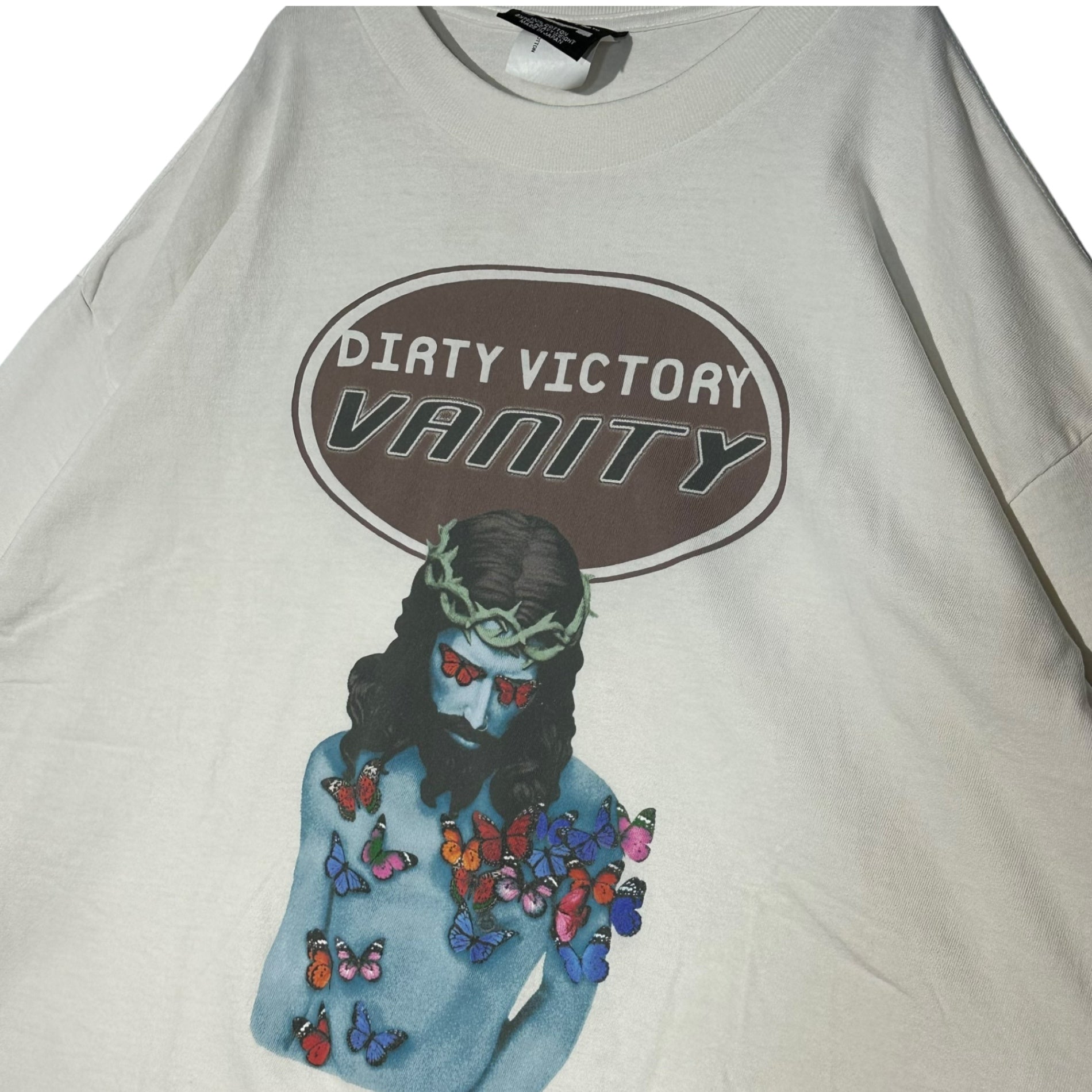 SAINT MICHAEL(セントマイケル) 24AW SS TEE VANITY ヴィンテージ加工 半袖 Tシャツ SM-YS1-0000-006 XL ホワイト