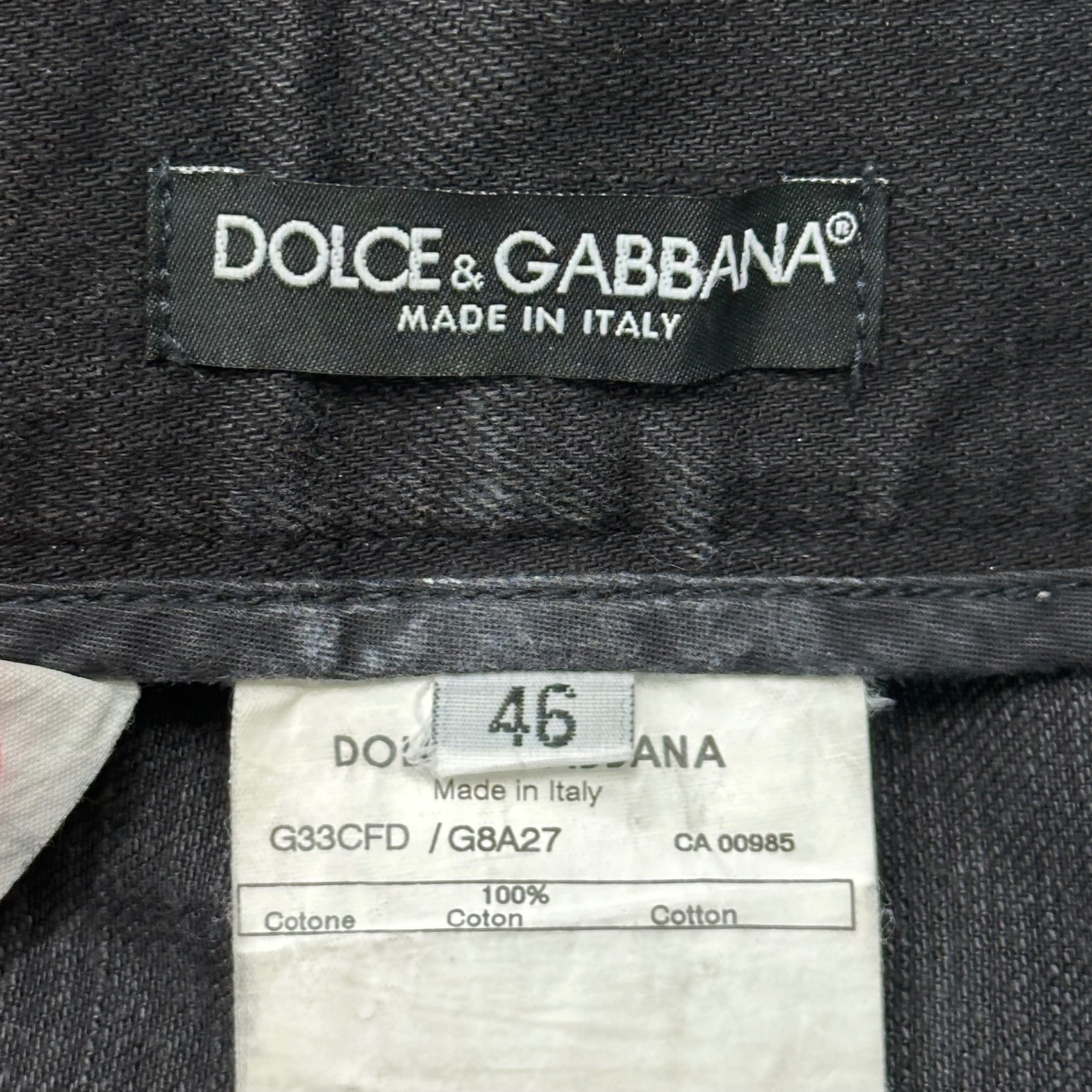 DOLCE&GABBANA(ドルチェ&ガッバーナドルガバ) 00's Black Denim Pants ブラック デニム パンツ 46 ブラック