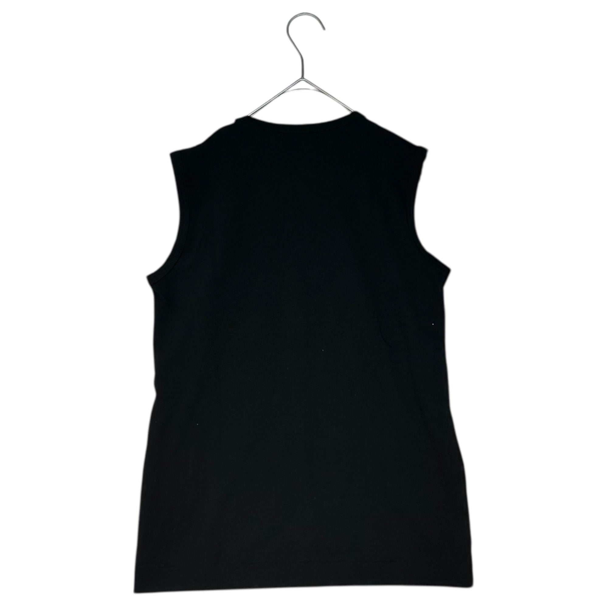 tricot COMME des GARCONS(トリココムデギャルソン) 08SS Silver Dot sleeveless T-shirt シルバー ドット ノースリーブ Tシャツ TA-T060 FREE ブラック×シルバー AD2007