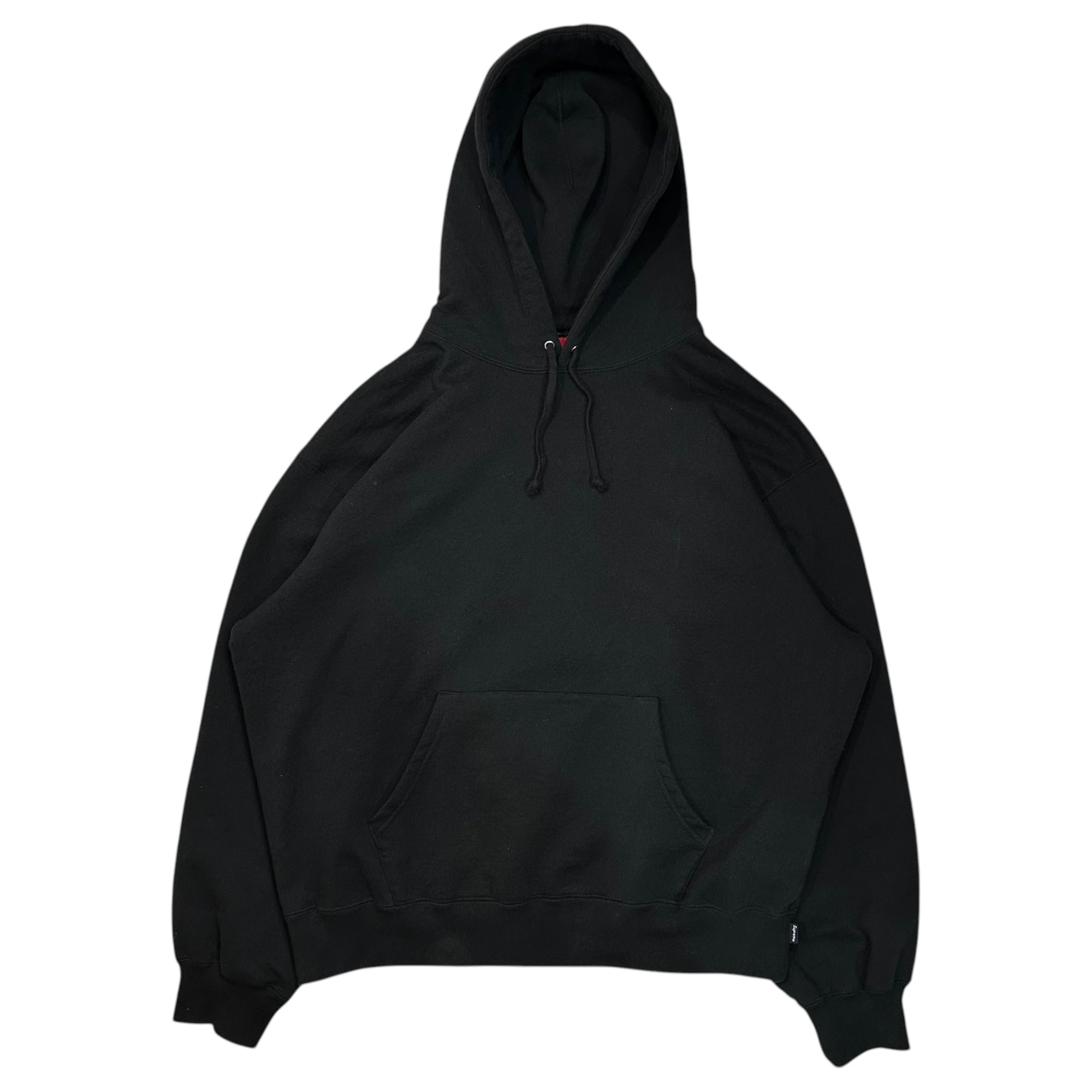 SUPREME(シュプリーム) 25FW Satin Applique Hooded Sweatshirt サテン アップリケ フーデッド スウェット パーカー M ブラック×ホワイト 25AW ロゴ