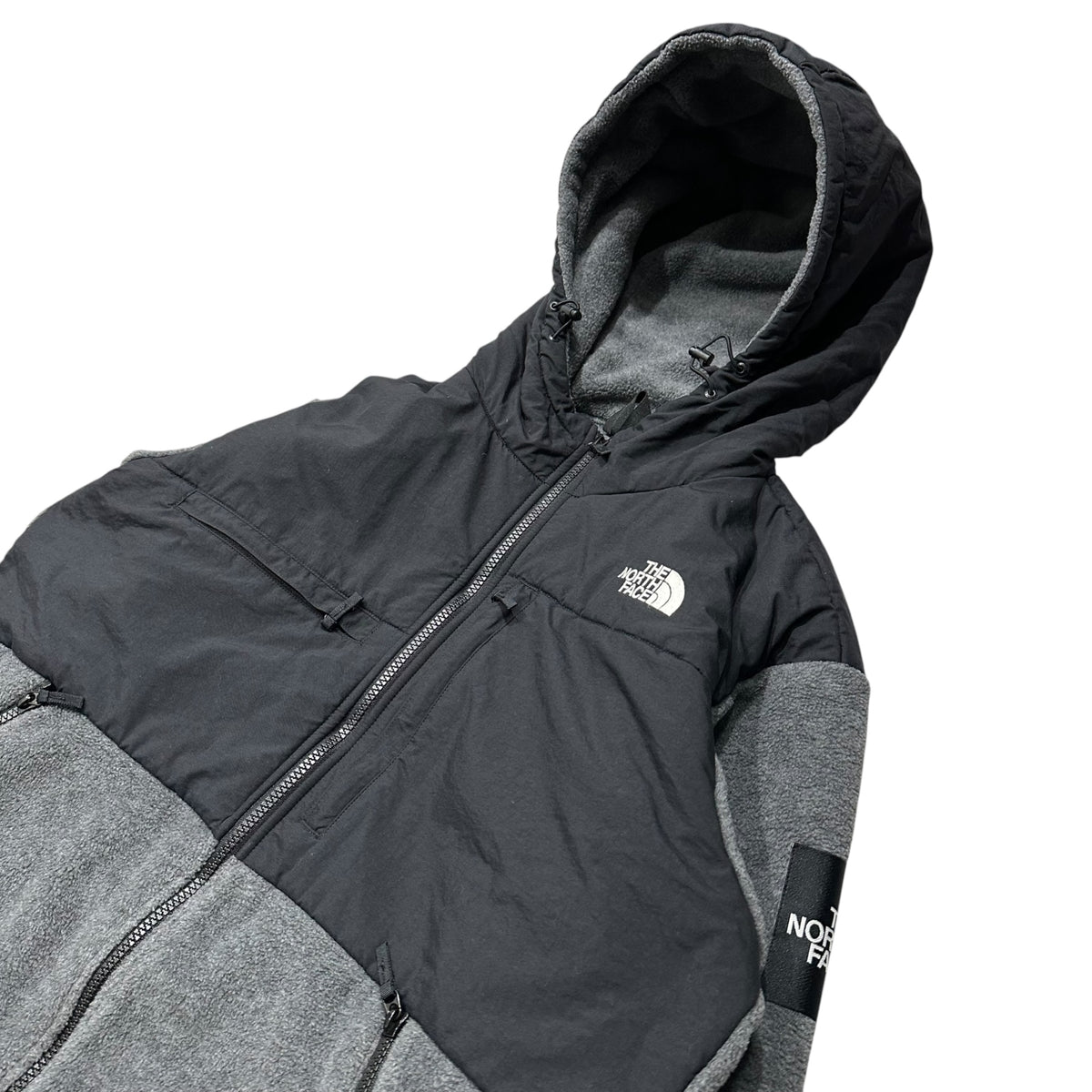 THE NORTH FACE(ノースフェイス) Denali Hoodie デナリ フーディ NA61632 XL グレー×ブラック フリース ジャケット