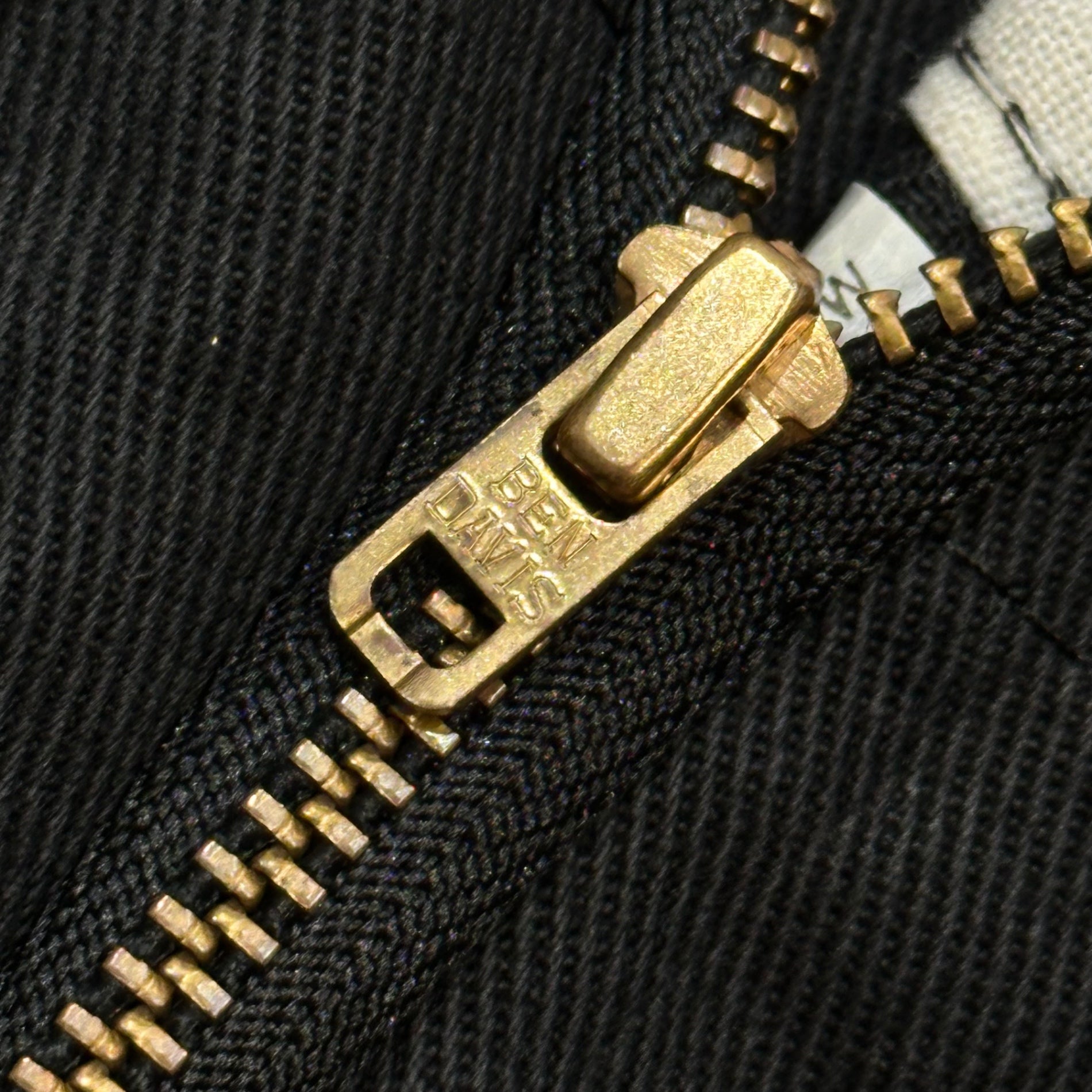 BEN DAVIS(ベンデイビス) 80's~90's FRISCO PANTS - 100% Cotton Made in USA フリスコ パンツ W38 ブラック 80年代～90年代 裏無地 サスペンダーボタン