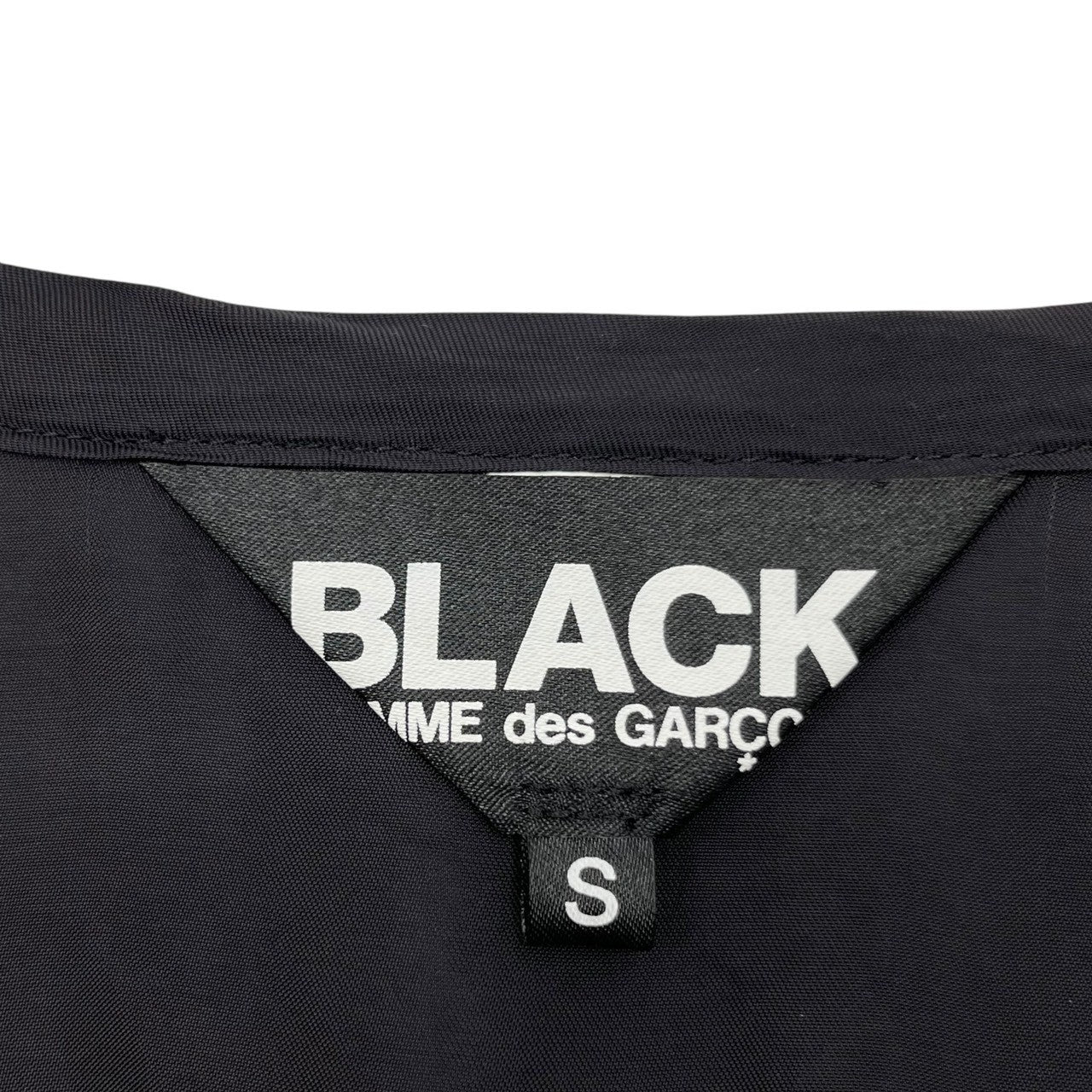 BLACK COMME des GARCONS(ブラックコムデギャルソン) 21SS Product washing back embroidery  long liner coat 製品洗いバック刺繍ロングライナーコート 1G-C005 S ブラック AD2020