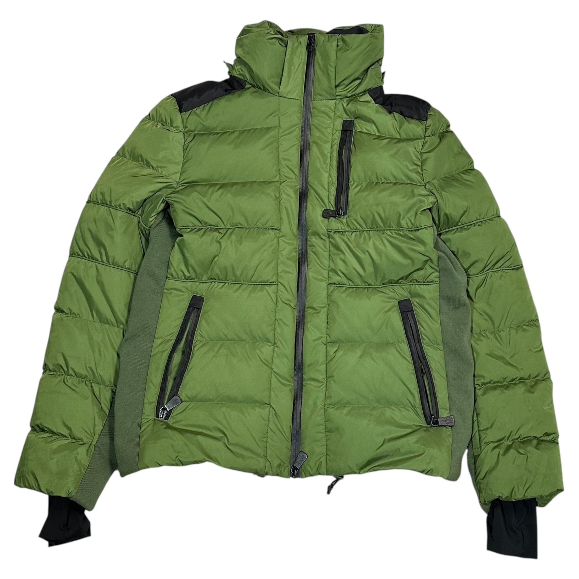 MONCLER GRENOBLE(モンクレール グルノーブル) RIND Old Hooded Down Jacket オールド フーデッド ダウン ジャケット XXL グリーン×ブラック